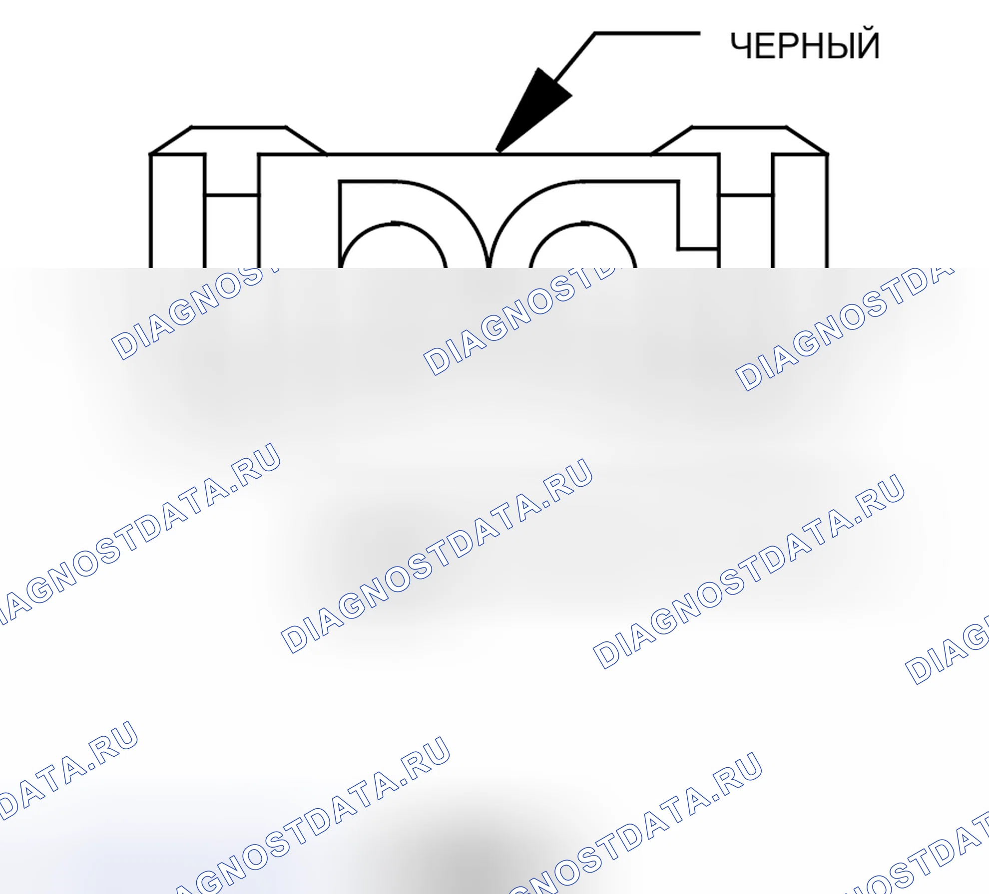 Рис. 50: Узел защелки багажника (Roadster (кабриолет)) Вид с торца разъема (C2). Chrysler Crossfire I final