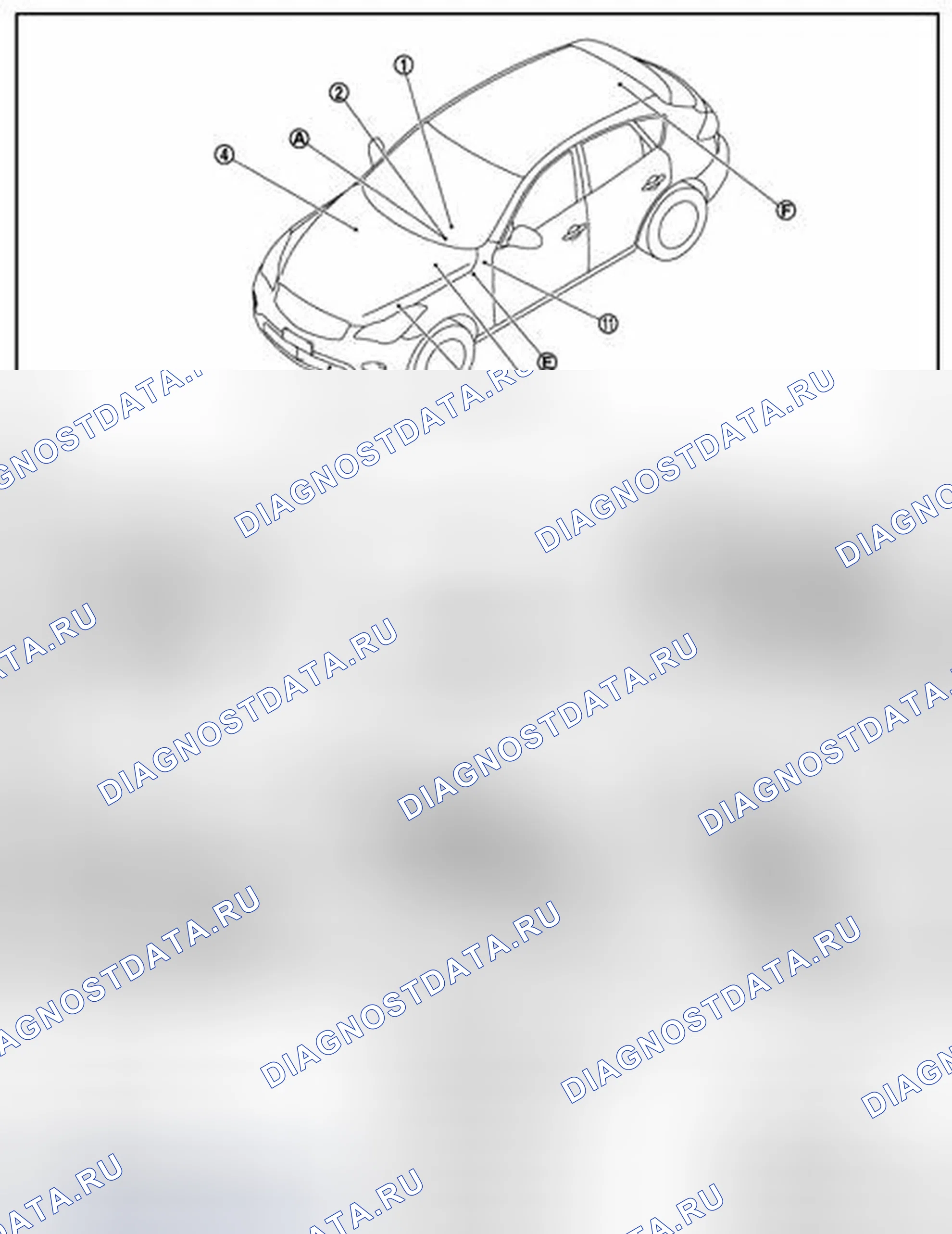 Рис. 45: Расположение компонентов. Infiniti QX50 I