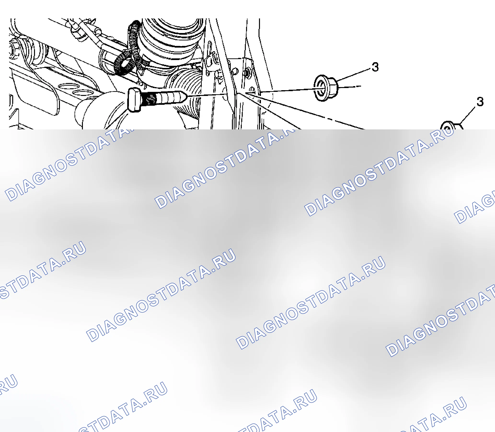 Рис. 5: Замена поворотного кулака (FE7). Cadillac DTS I