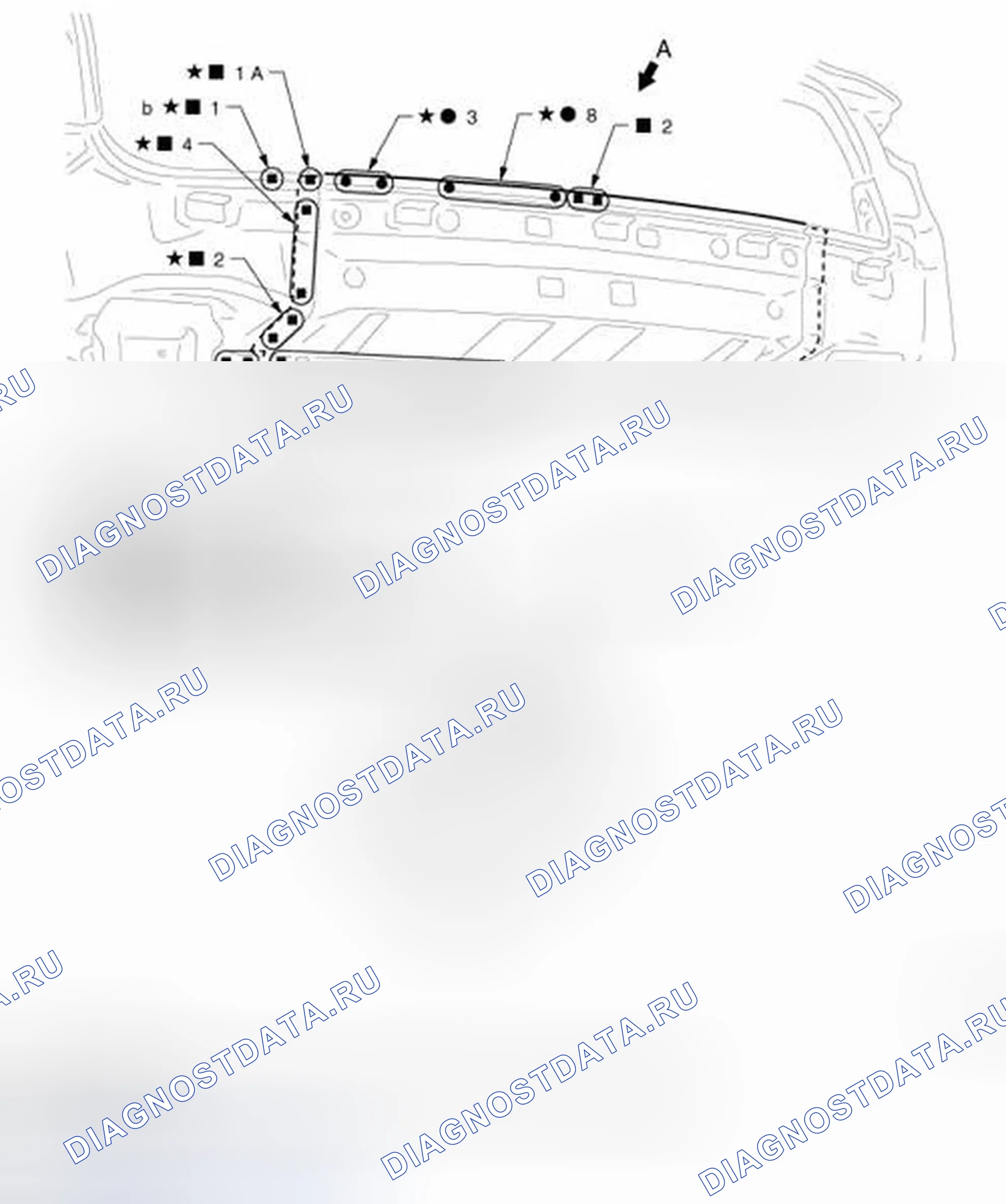 Рис. 273: Задняя панель. Infiniti FX35 II