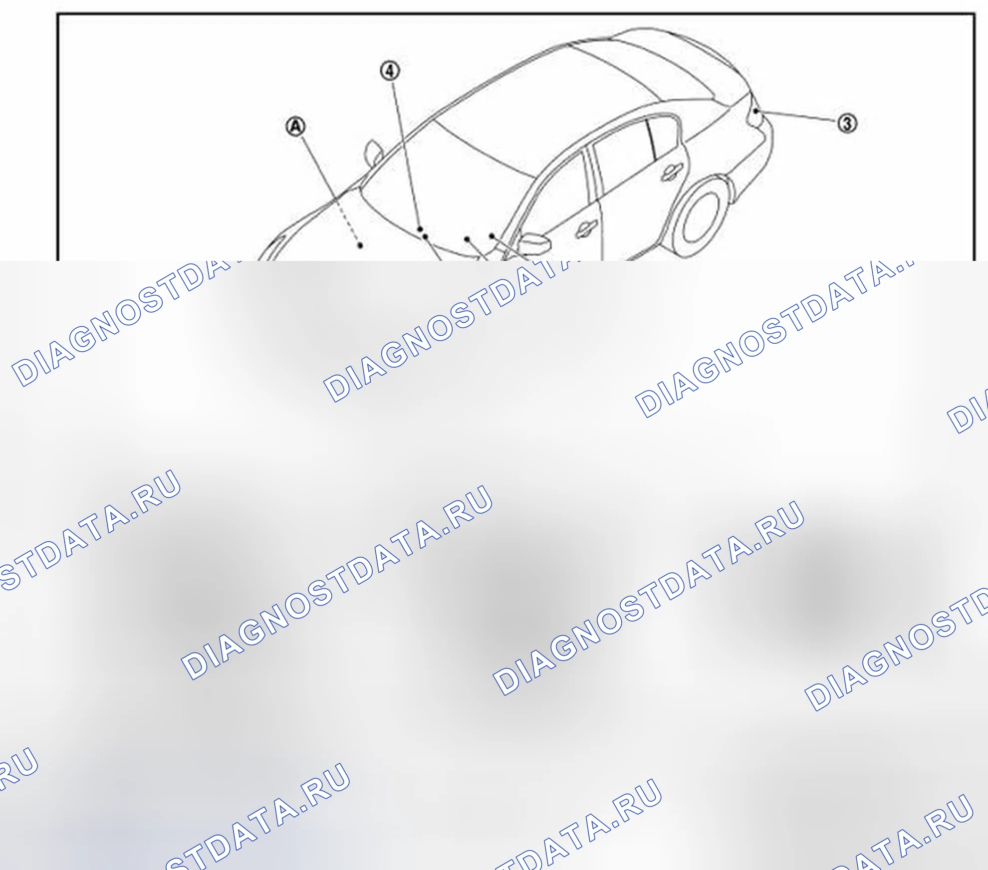 Рис. 11: Расположение компонентов. Infiniti G25 IV рестайлинг