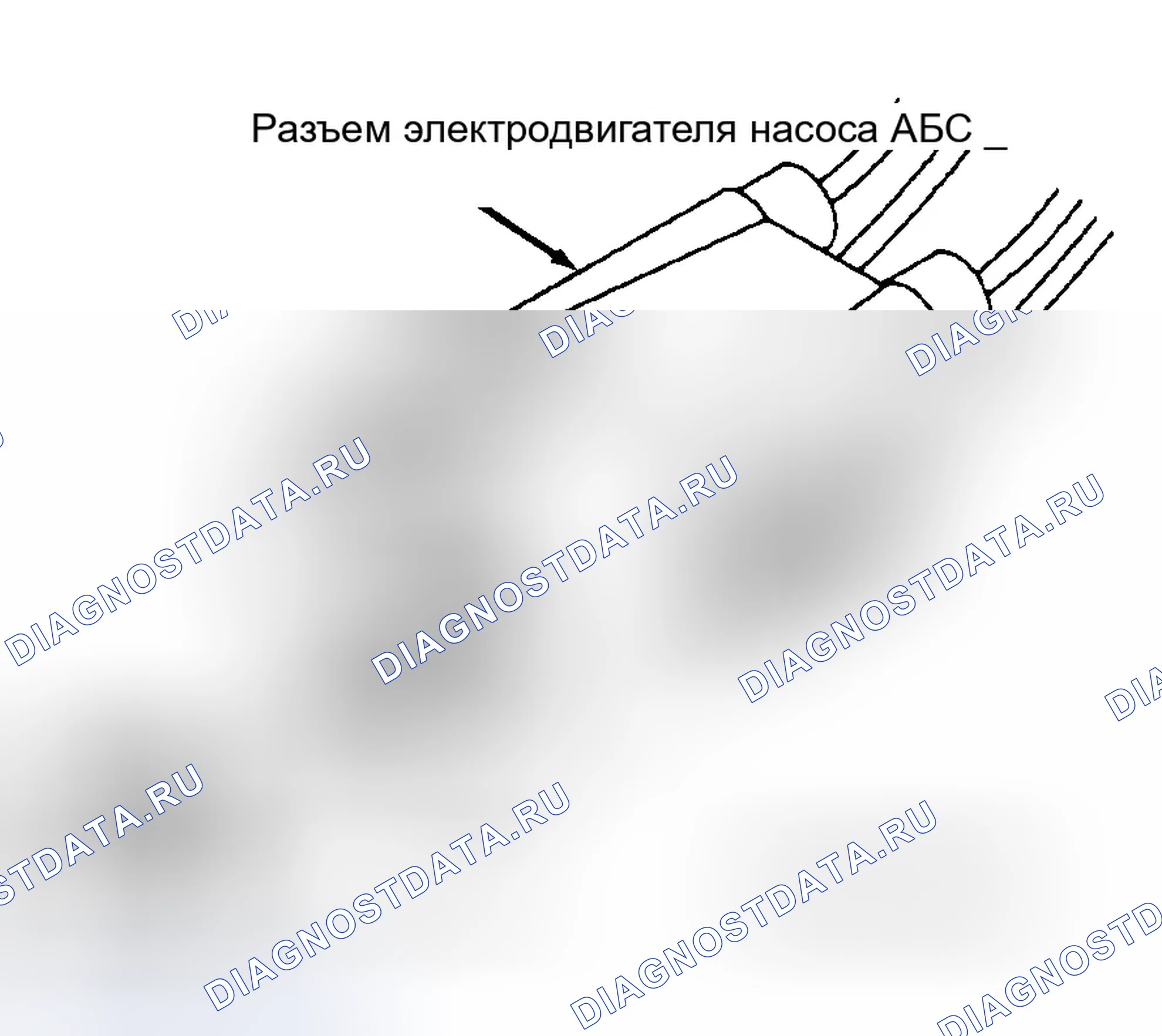 Рис. 15: Проверка сопротивления датчика насоса / двигателя ABS. Jeep Grand Cherokee ZJ
