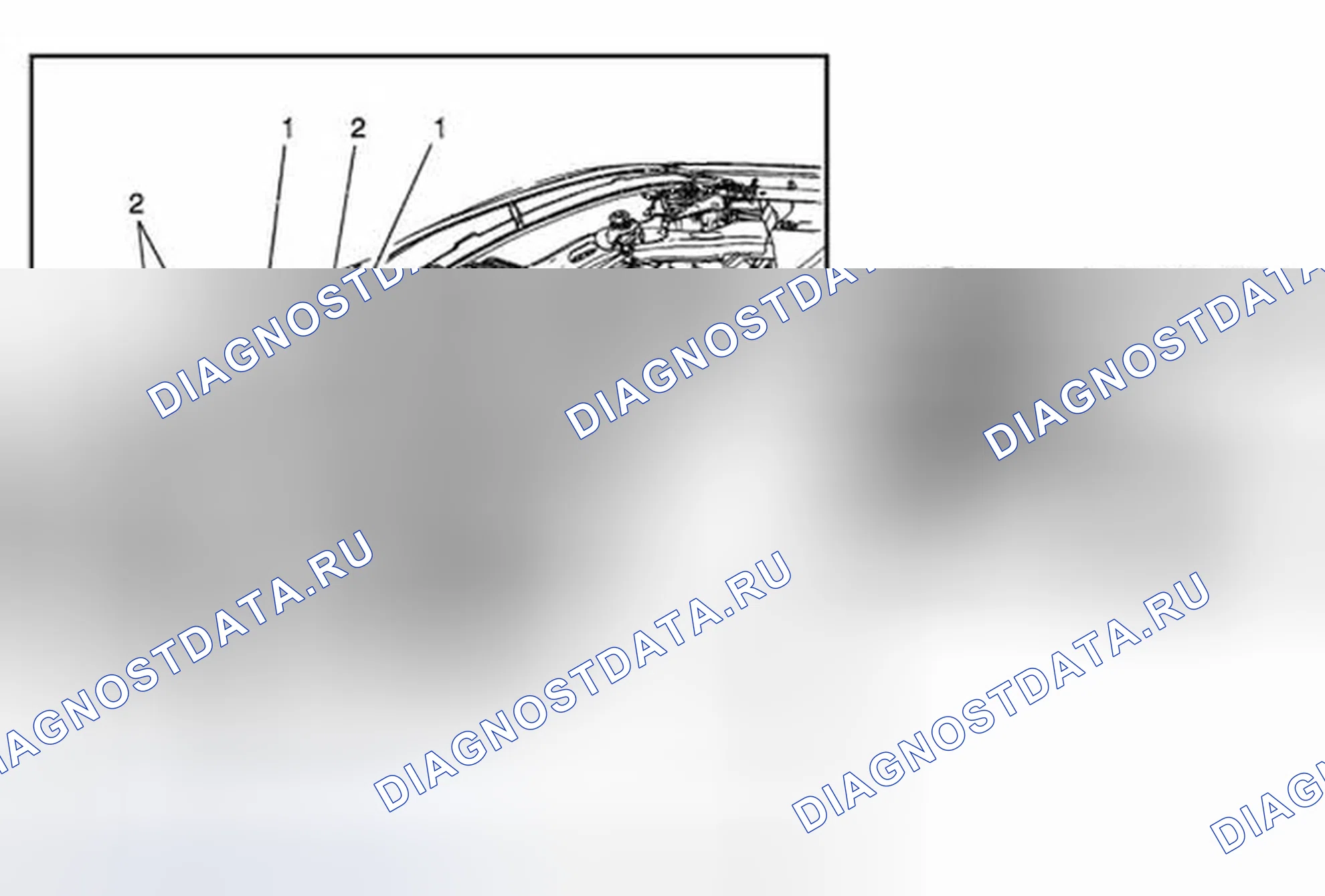 Рис. 11: Замена усиления передней опоры решетки (Encore). Buick Encore I