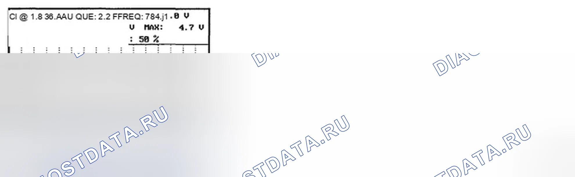 Рис. 2: ФОРМА СИГНАЛА И ДАННЫЕ. Hyundai Elantra III рестайлинг