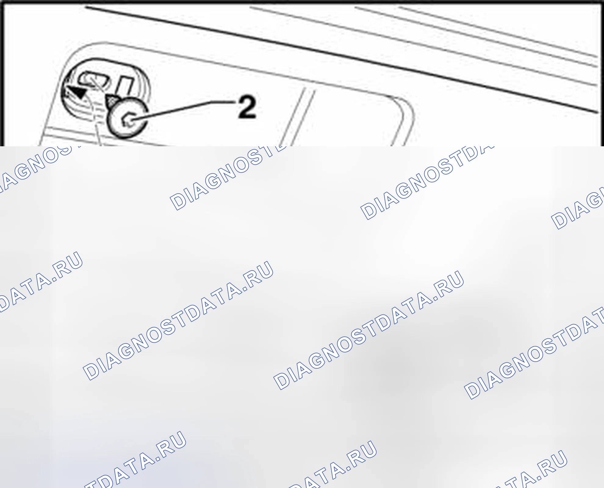 Рис. 57: ПОДСТРОЙКА ЗАДНЕЙ КРЫШКИ. Volkswagen Tiguan I