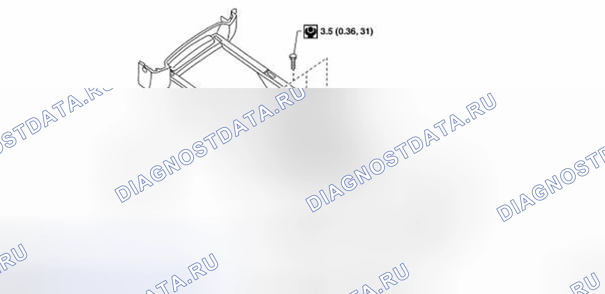 Рис. 11: Идентификация центральной консоли. Nissan Frontier D40