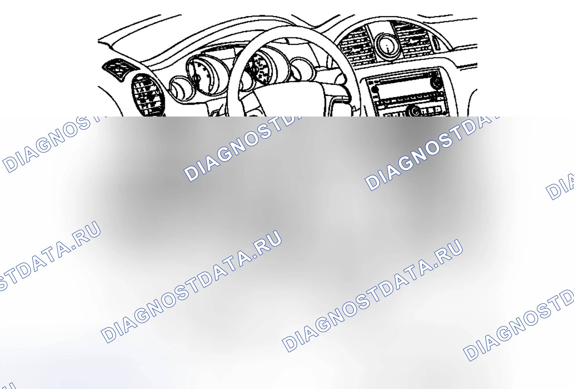 Рис. 125: Замена коленного буфера водителя (анклав). Chevrolet Traverse I