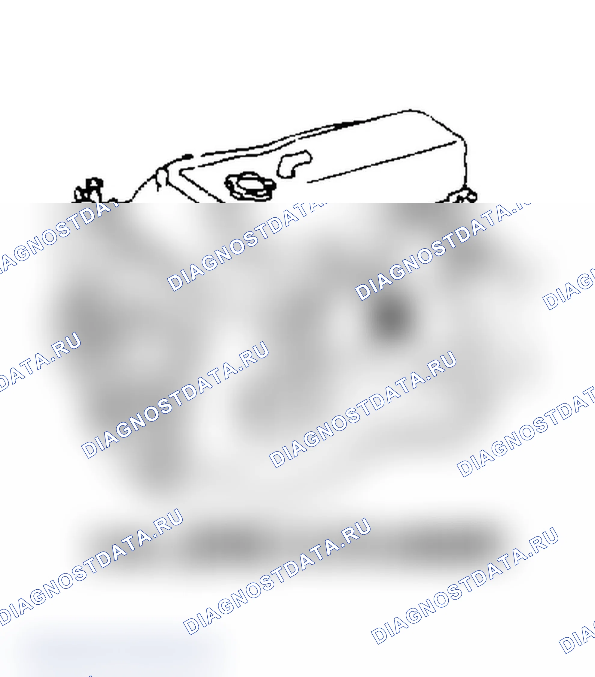 Рис. 1: РАСПОЛОЖЕНИЕ КОДА ДВИГАТЕЛЯ. Nissan Pathfinder I