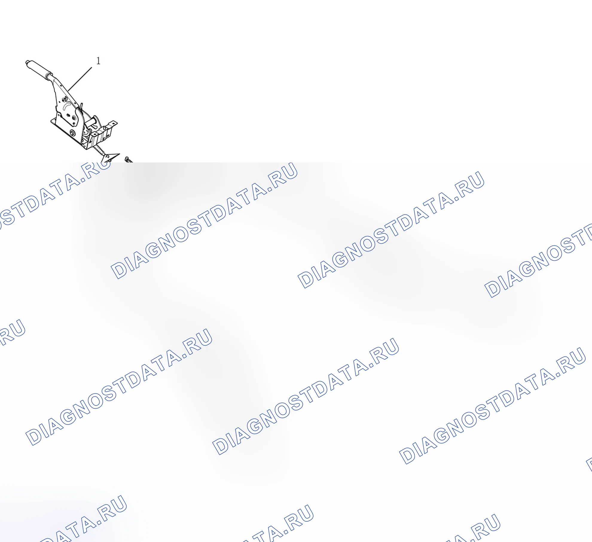 Схема расположения стояночного тормоза — Great Wall Wingle-7. Great-Wall Wingle 7 I