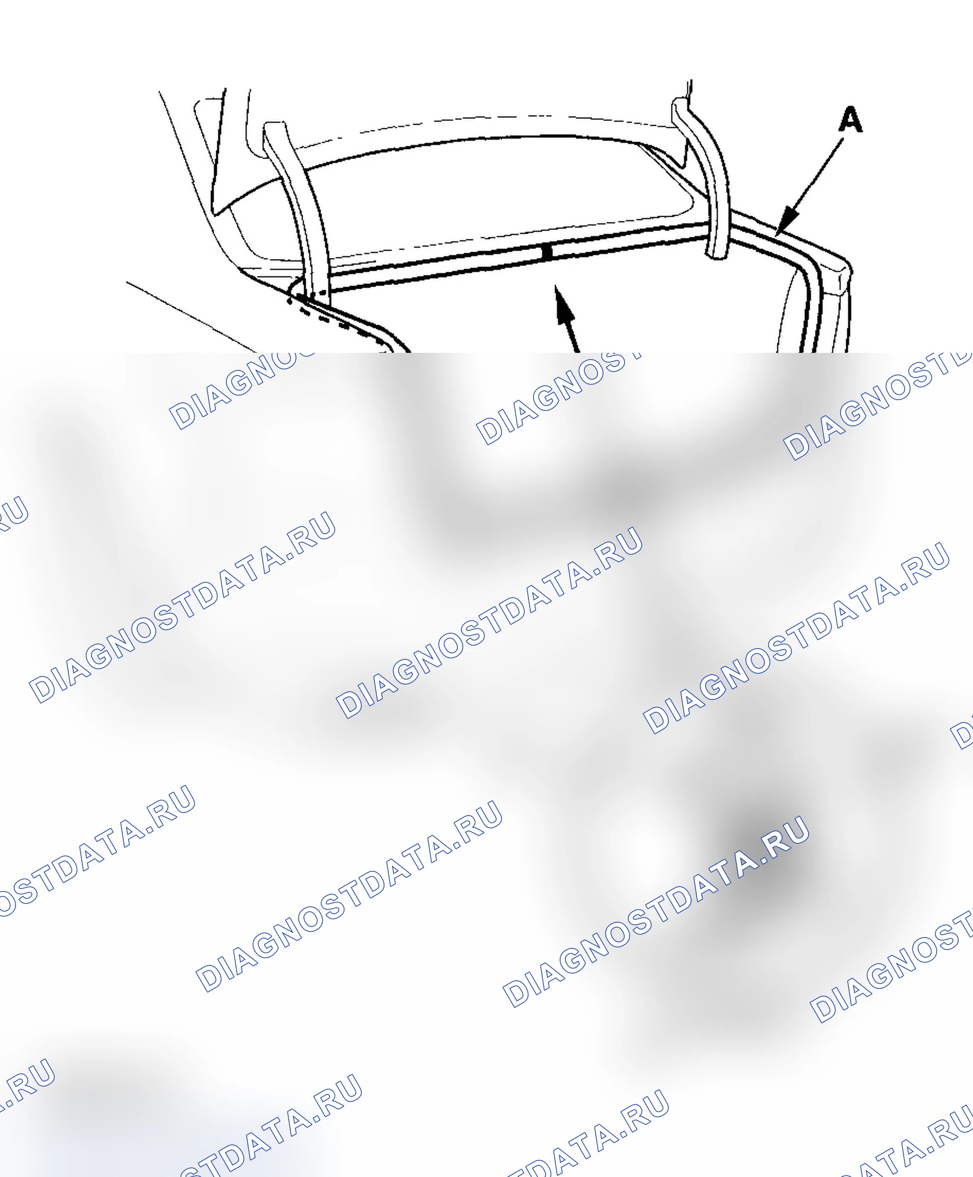 Рис. 15: Замена крышки багажника Weatherstrip. Acura TL III