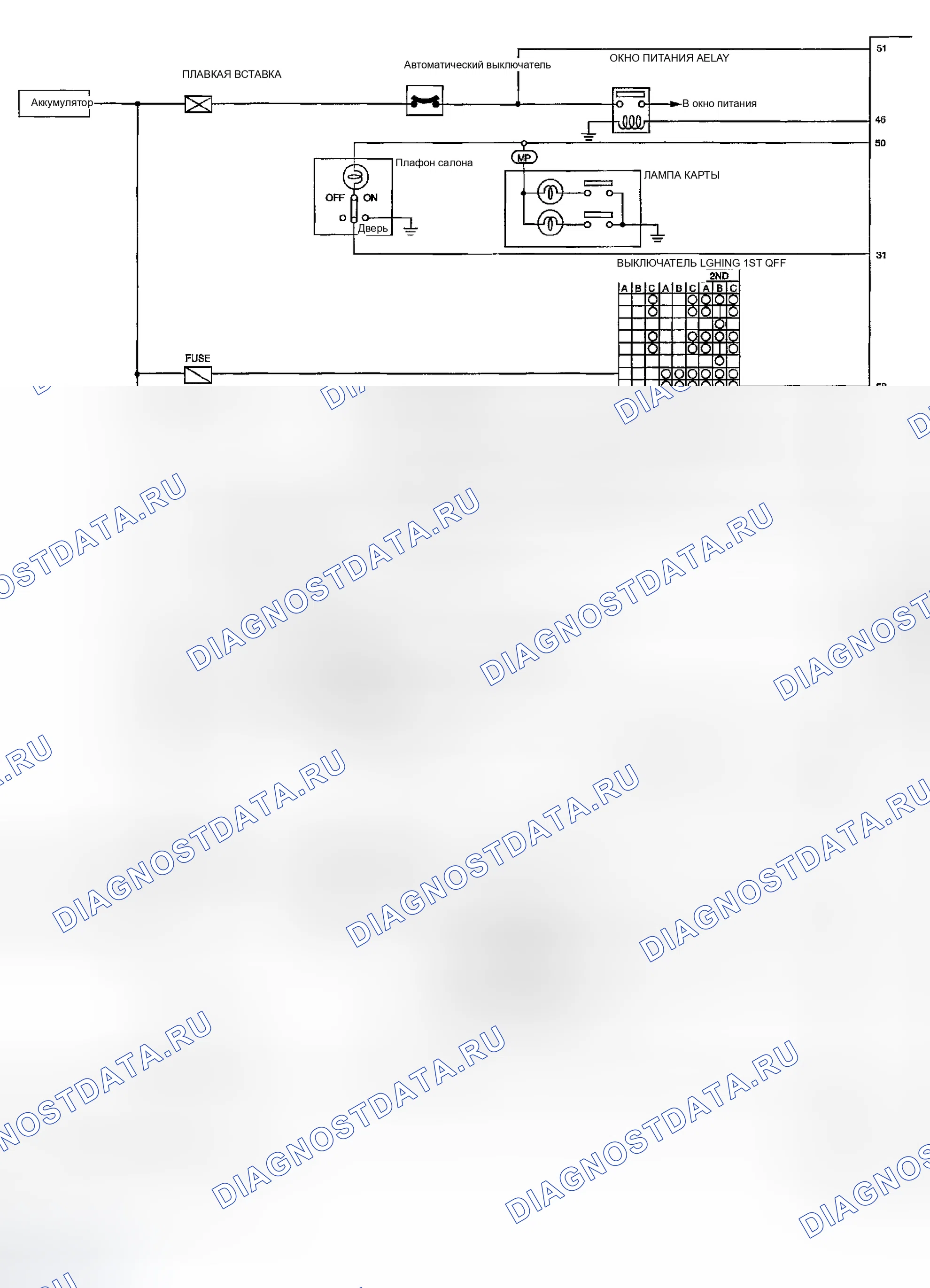 Рис. 1: Принципиальная схема. Honda Odyssey (North America) I