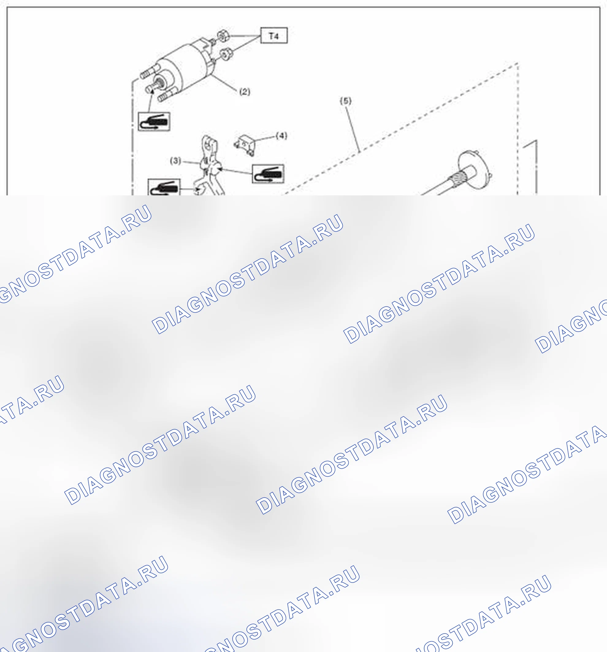 Рис. 3: СТАРТЕР. Subaru Outback BR рестайлинг