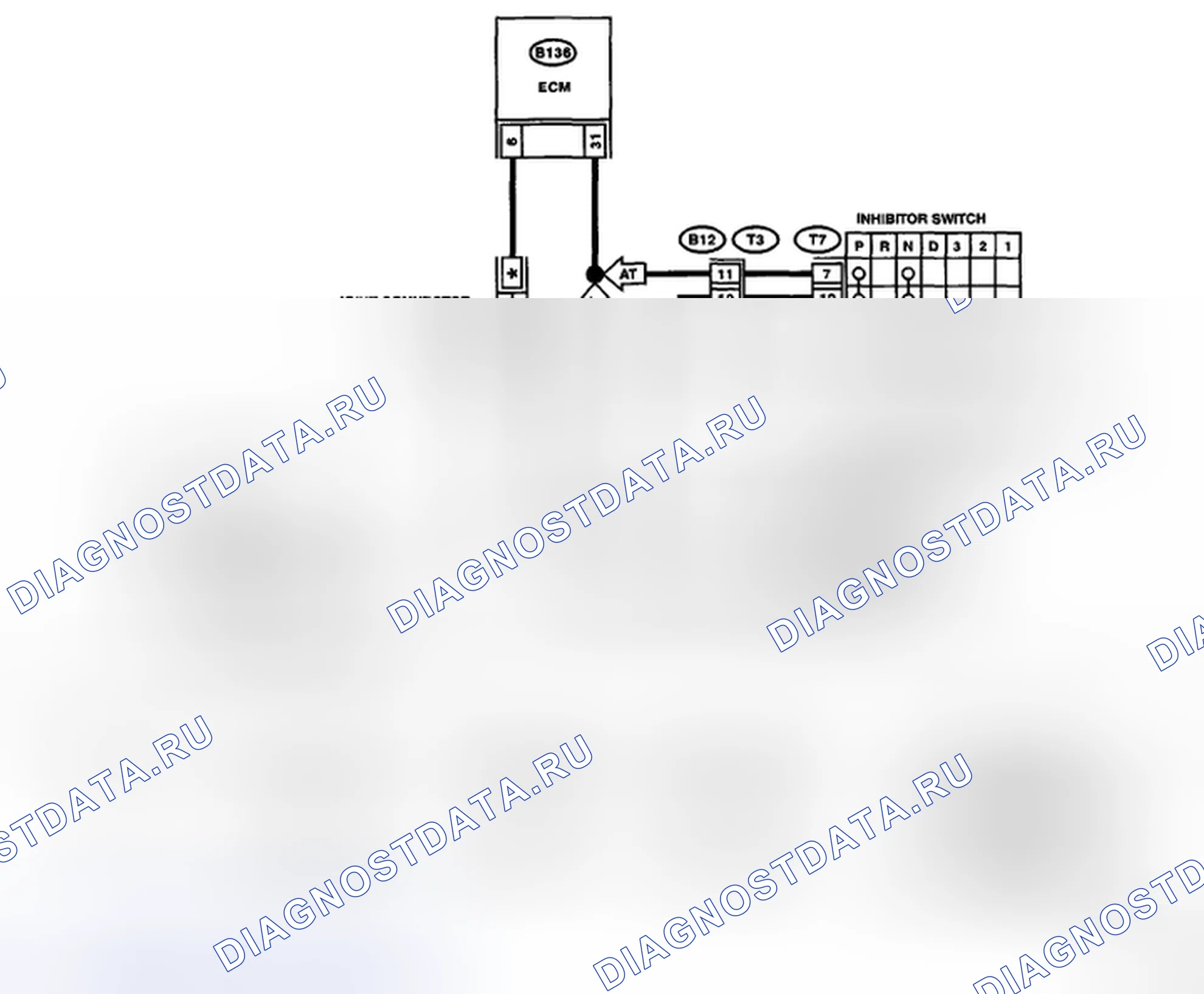 Рис. 10: электросхема. Subaru Legacy BL/BP рестайлинг