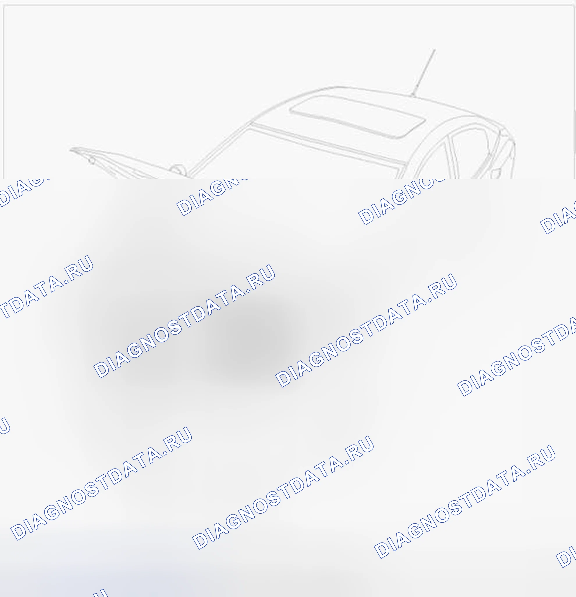 Рис. 9: Расположение предупредительных/предупреждающих надписей. Hyundai Accent IV