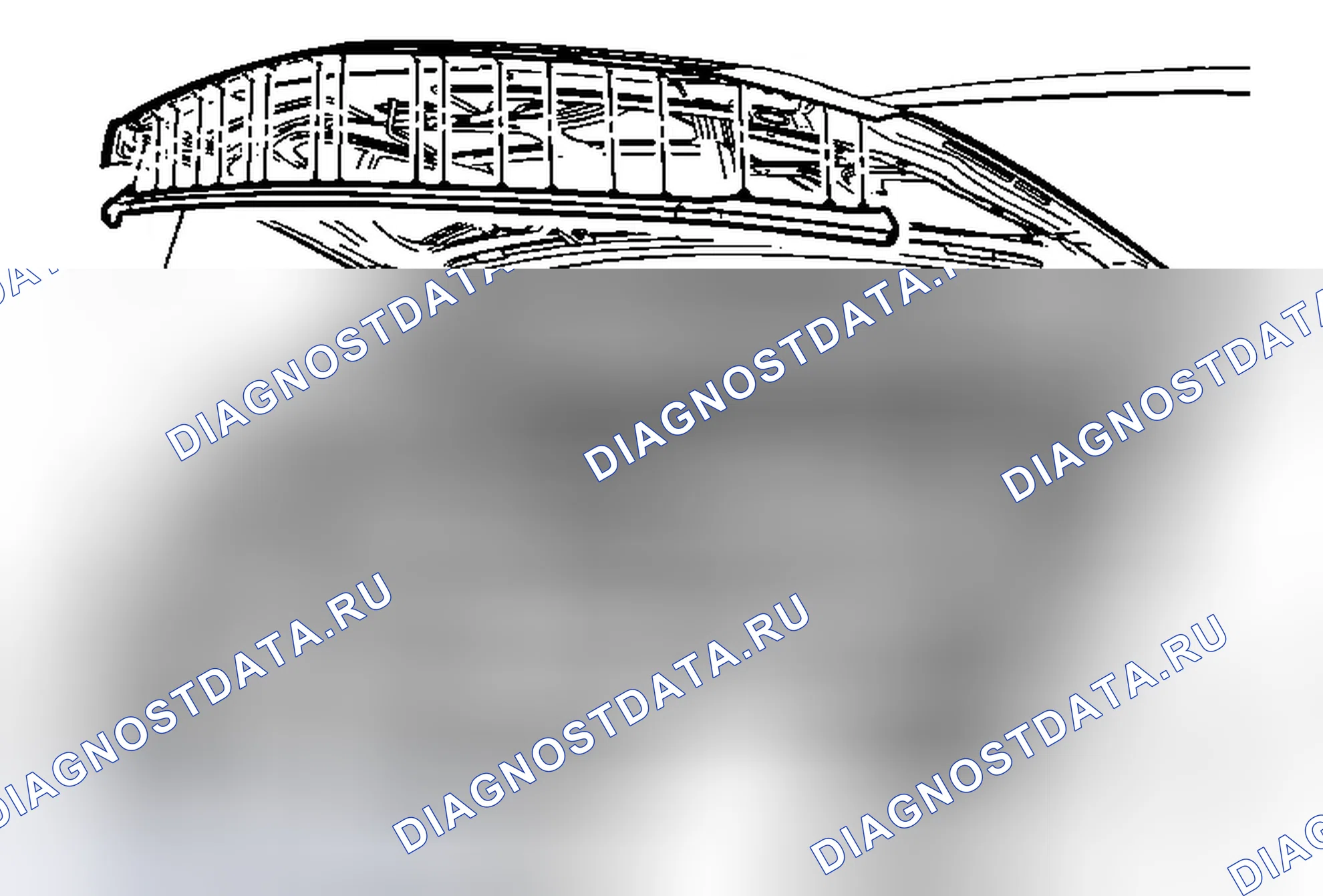 Рис. 40: Замена передней кромки капота Weatherstrip. Cadillac ELR I