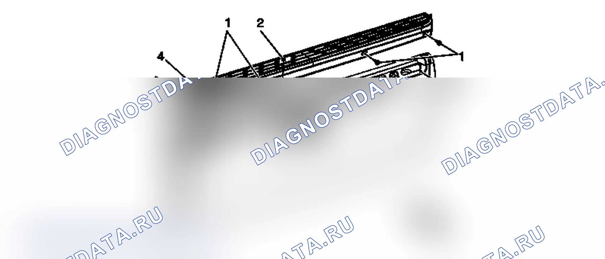 Рис. 33: Замена заднего спойлера (901 / 902). Chevrolet Silverado 3500 HD 