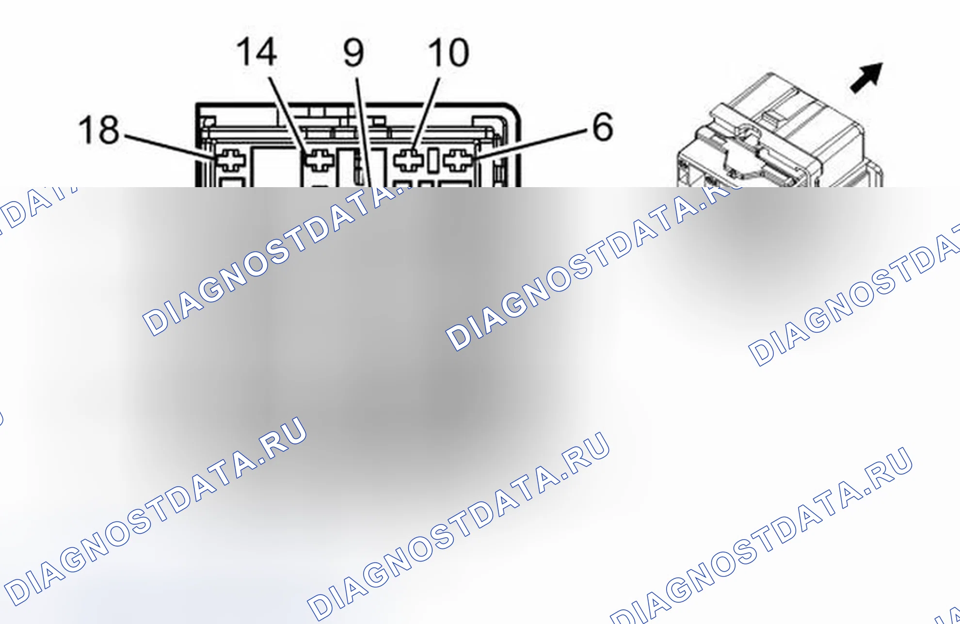 Рис. 6: Блок предохранителей X50A - под капотом X4. Cadillac ATS I