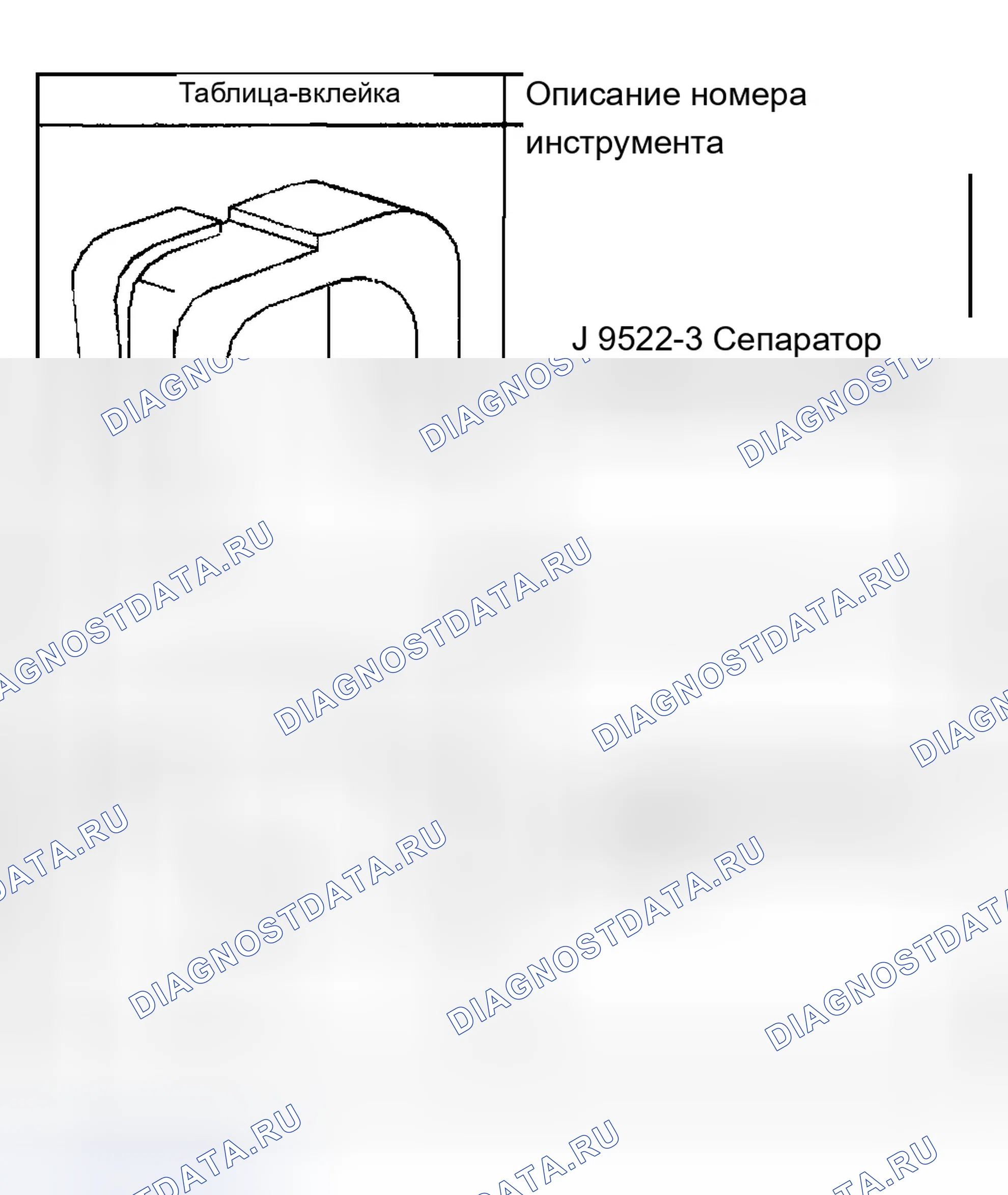 Рис. 4: Специальные инструменты и оборудование. Chevrolet TrailBlazer I