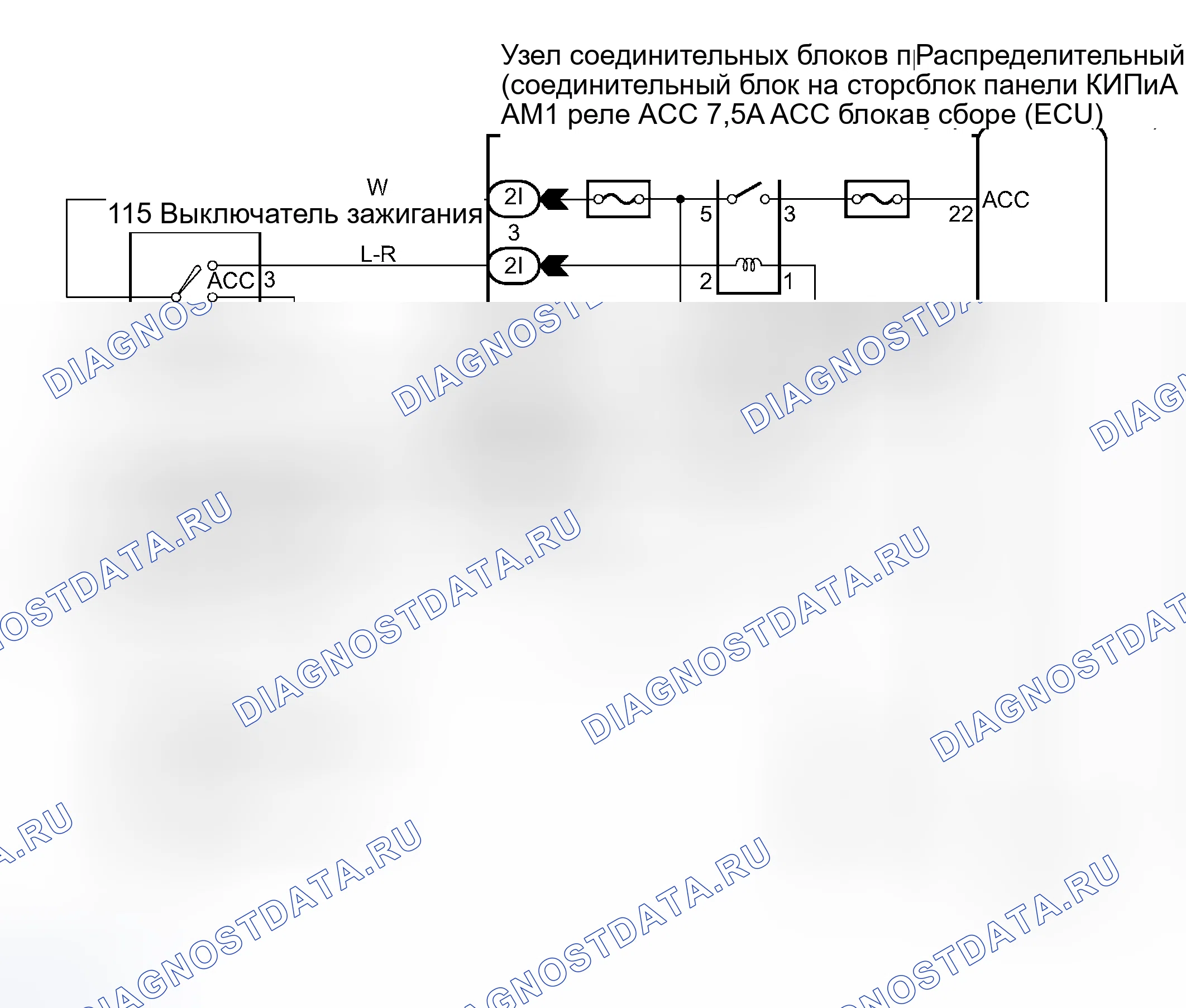 Рис. 7: электросхема. Toyota Camry Solara II
