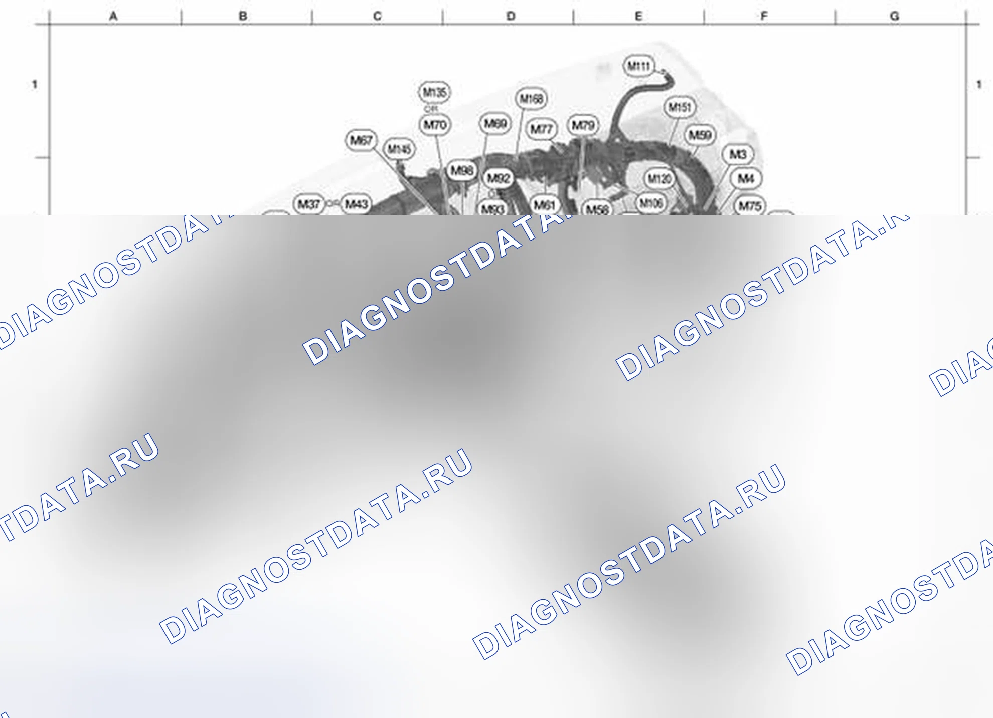 Рис. 47: ГЛАВНЫЙ ЖГУТ. Nissan Pathfinder III рестайлинг