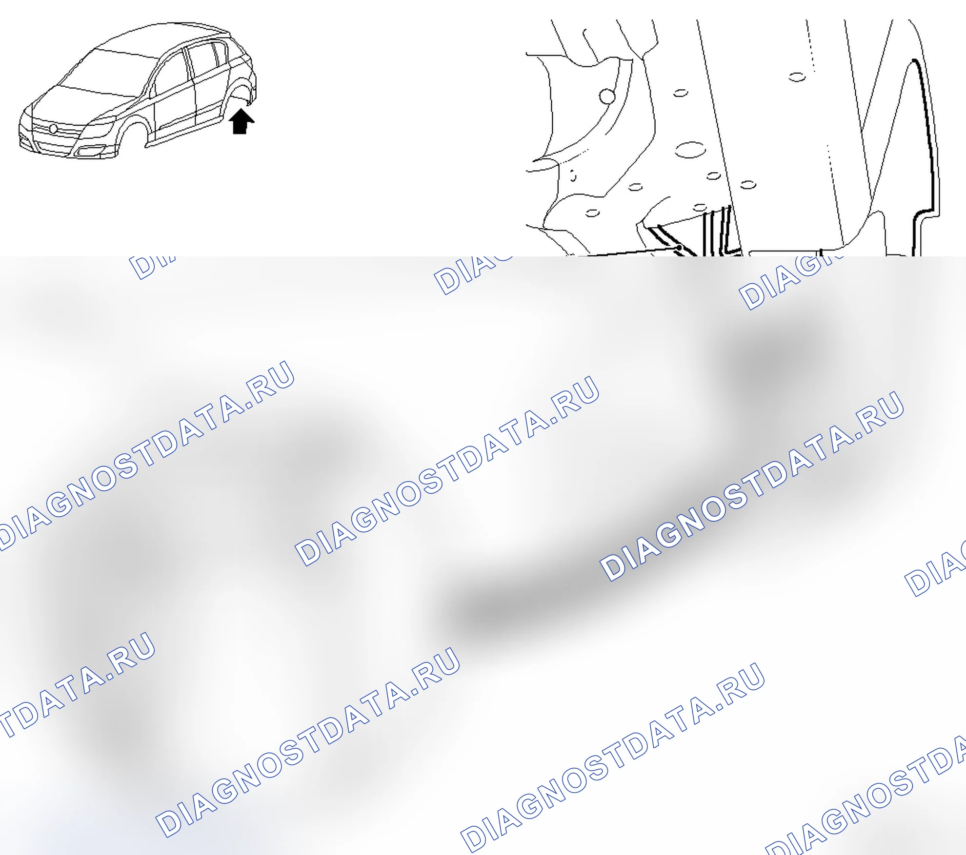 Противокоррозионные мероприятия по уплотнению швов. Opel Astra H