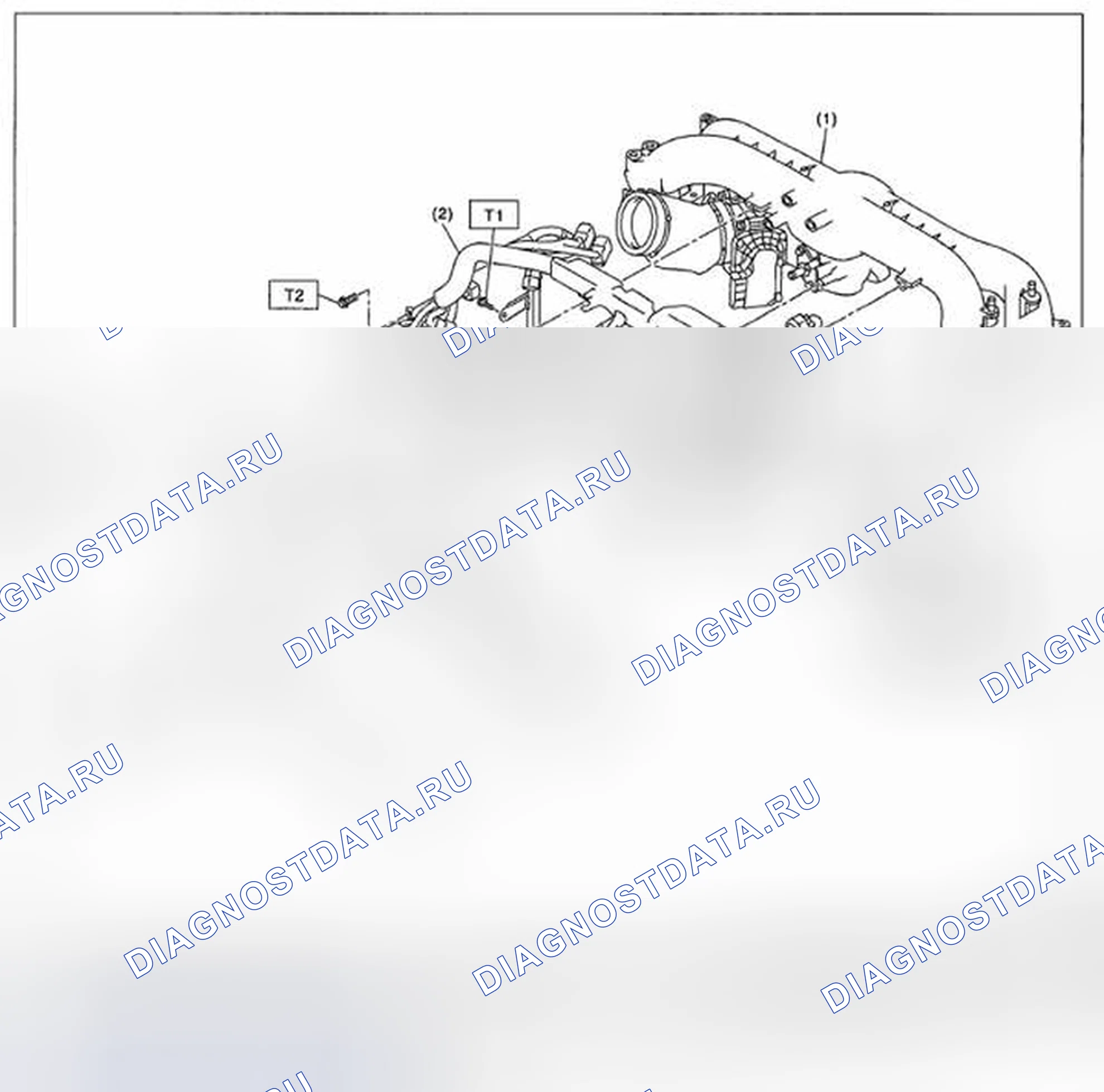 Рис. 2: ВПУСКНОЙ КОЛЛЕКТОР 2. Subaru Legacy BM/BR