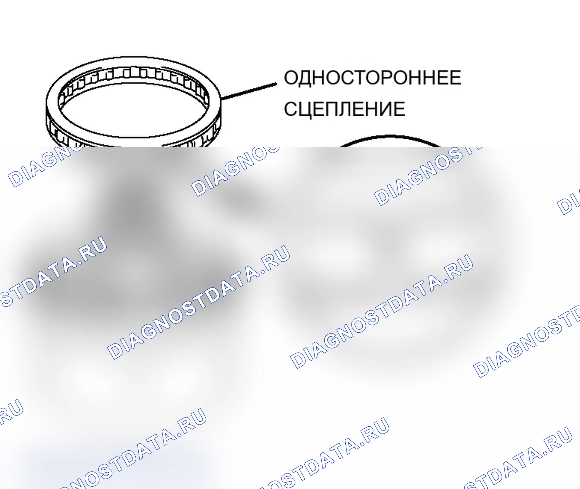 Рис. 705: >> B <<ОДНОСТОРОННЯЯ УСТАНОВКА СЦЕПЛЕНИЯ. Mitsubishi Lancer Evolution IX