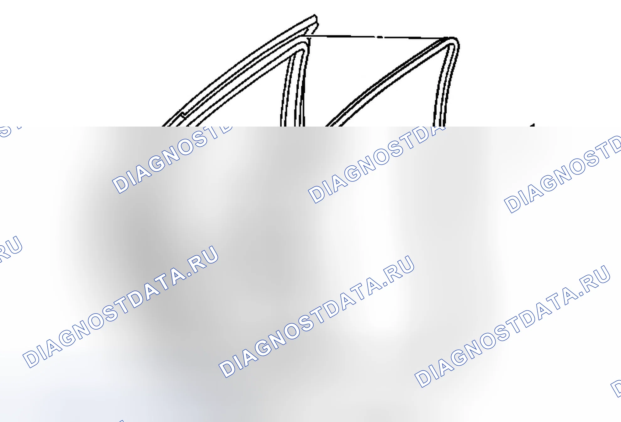 Рис. 65: Замена задней боковой двери Weatherstrip. Chevrolet Equinox II