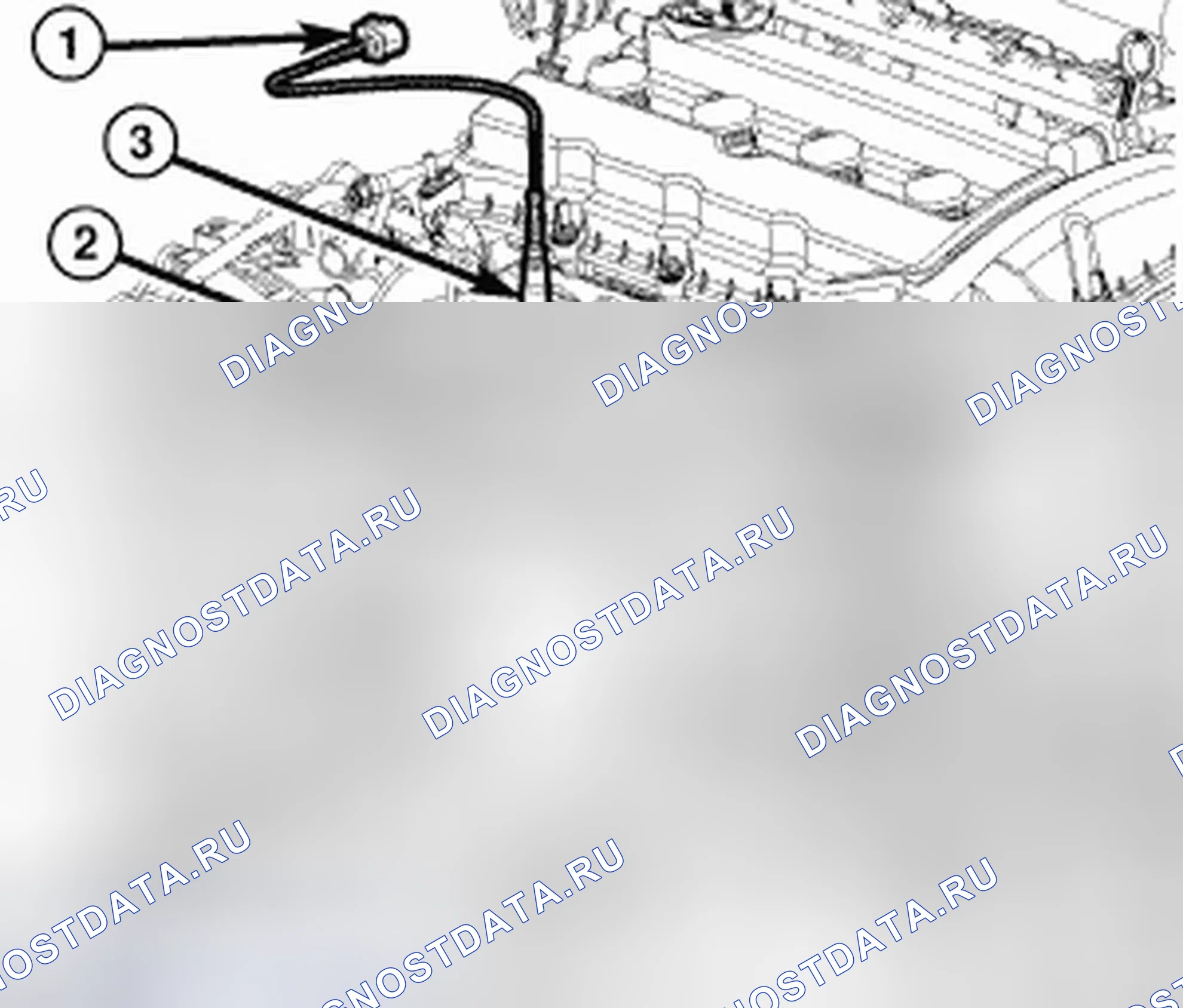 Рис. 91: ДАТЧИК КИСЛОРОДА ПЕРЕД РАСХОДОМЕРОМ (1 / 1). Jeep Compass I