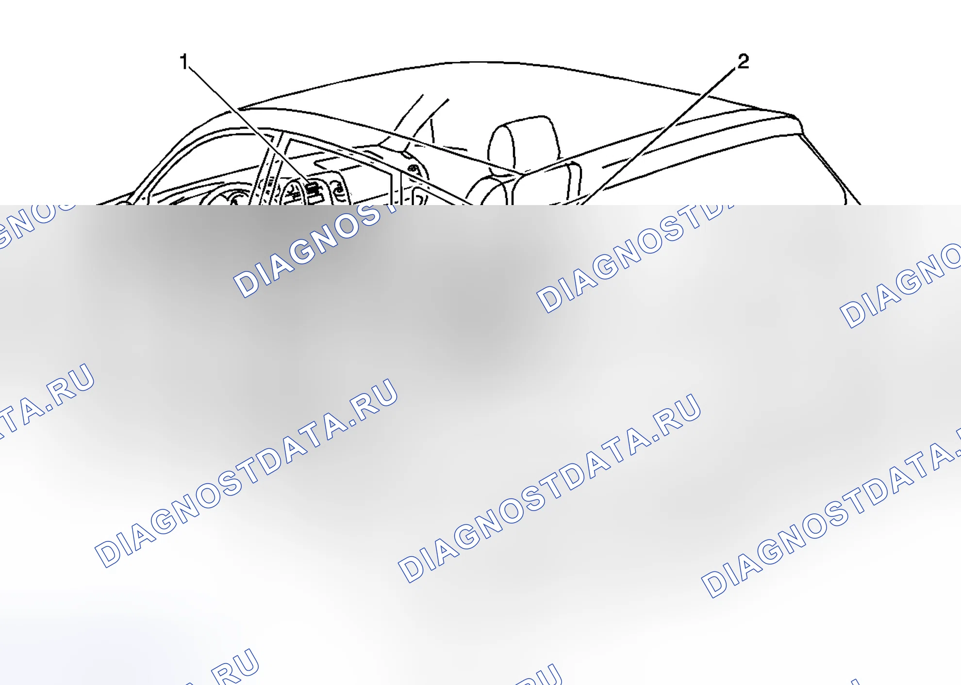 Рис. 1: Виды компонентов системы питание сиденье. Pontiac Vibe I рестайлинг