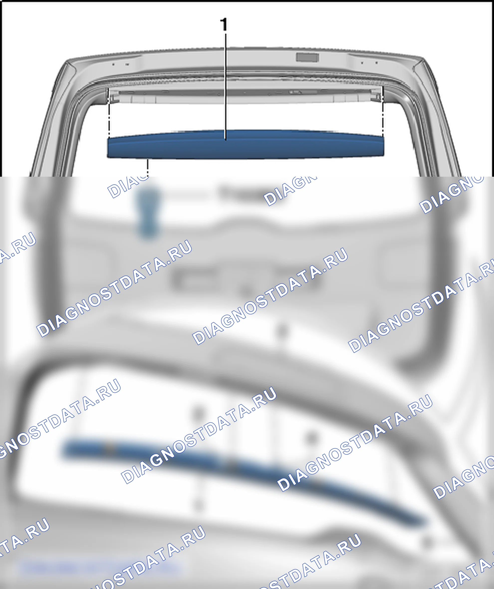 Облицовка двери багажного отсека. SEAT Alhambra Ii