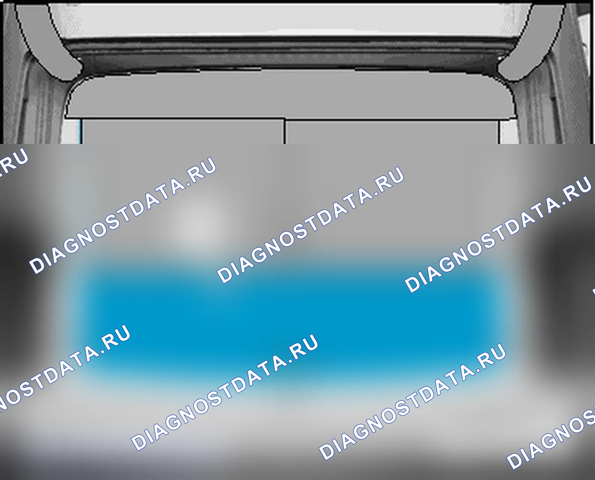 Рис. 21: АНТЕННА РАЗРЕШЕНИЯ ДОСТУПА/ЗАПУСКА В БАГАЖНОМ ОТДЕЛЕНИИ -R137-. Audi Q7 4L рестайлинг