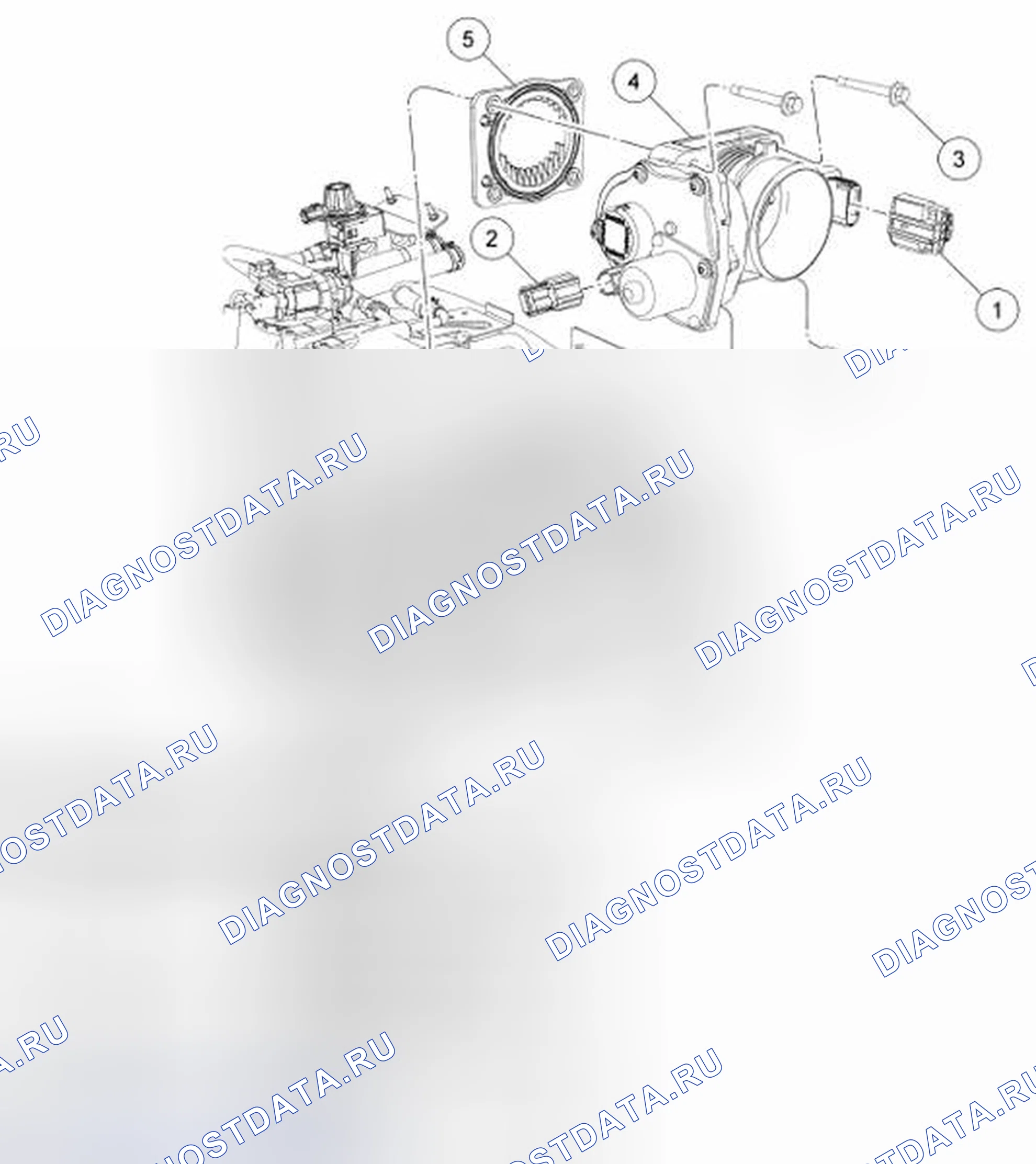 Рис. 5: Корпус дроссельной заслонки. Mazda 2 I рестайлинг