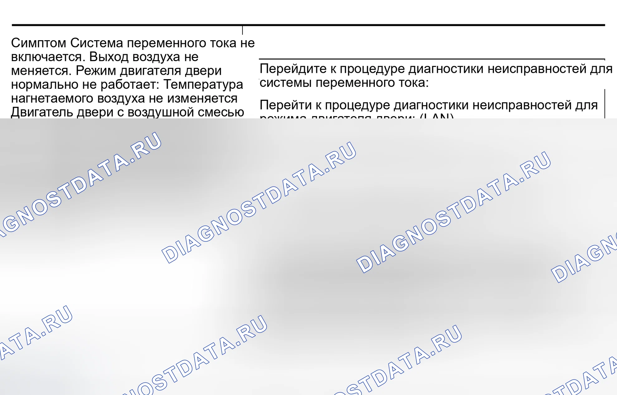 Рис. 7: ТАБЛИЦА СИМПТОМОВ. Nissan Altima L31 рестайлинг