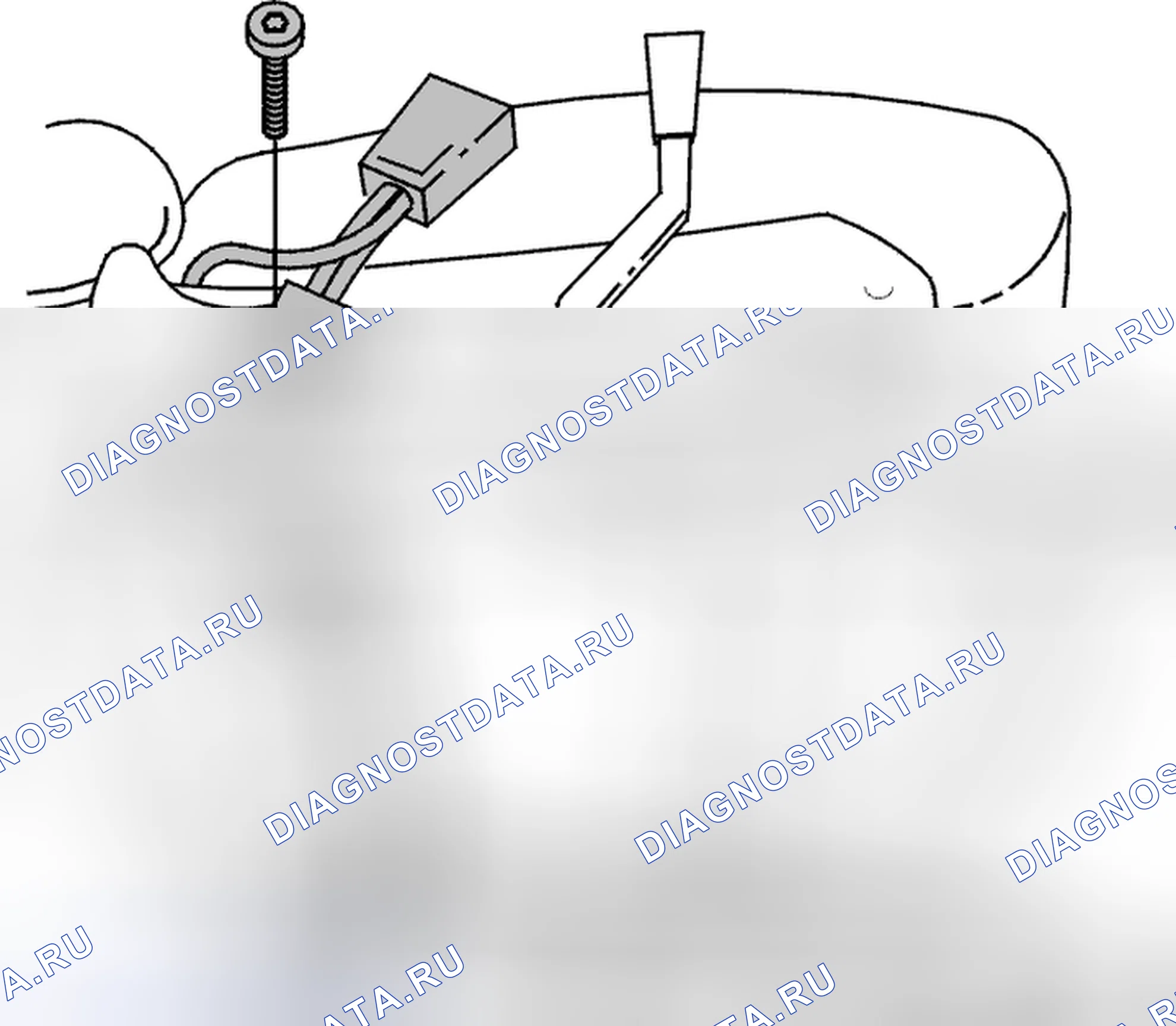 Рис. 117: Снятие пряжки ремня безопасности. Volvo C70 I