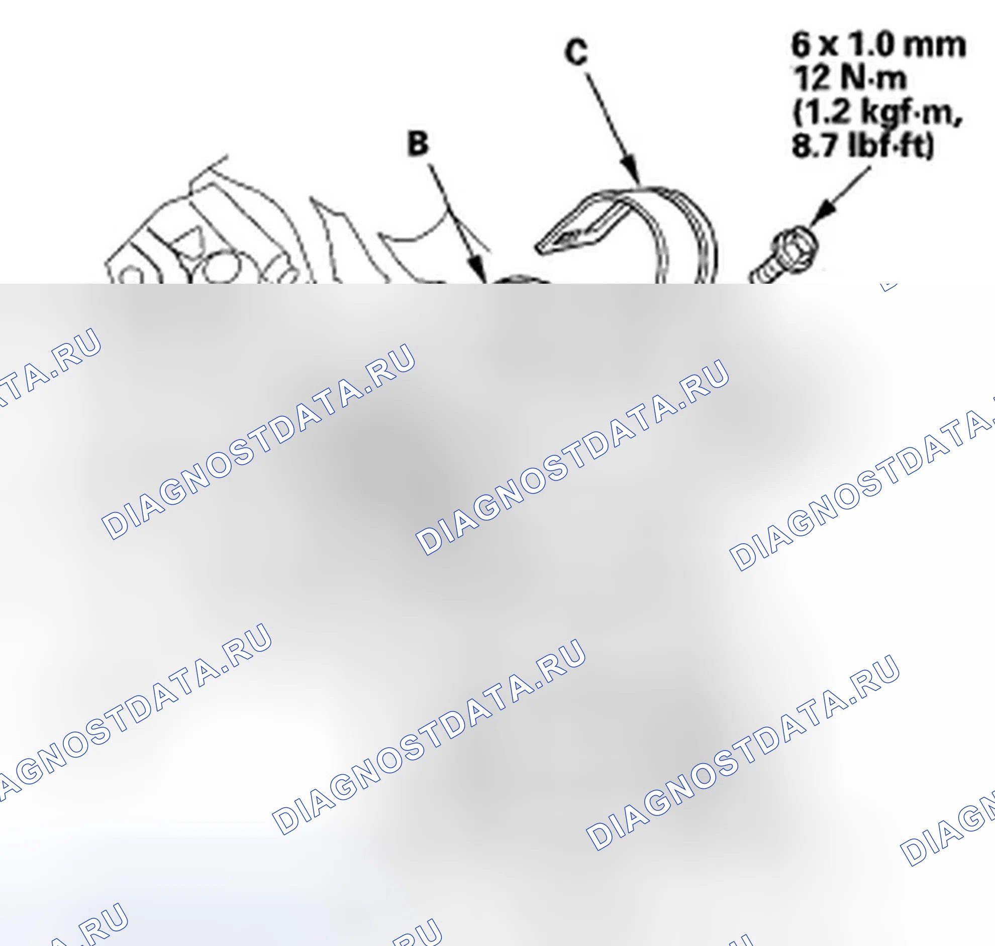 Рис. 360: Замена фильтра ATF. Honda Fit I