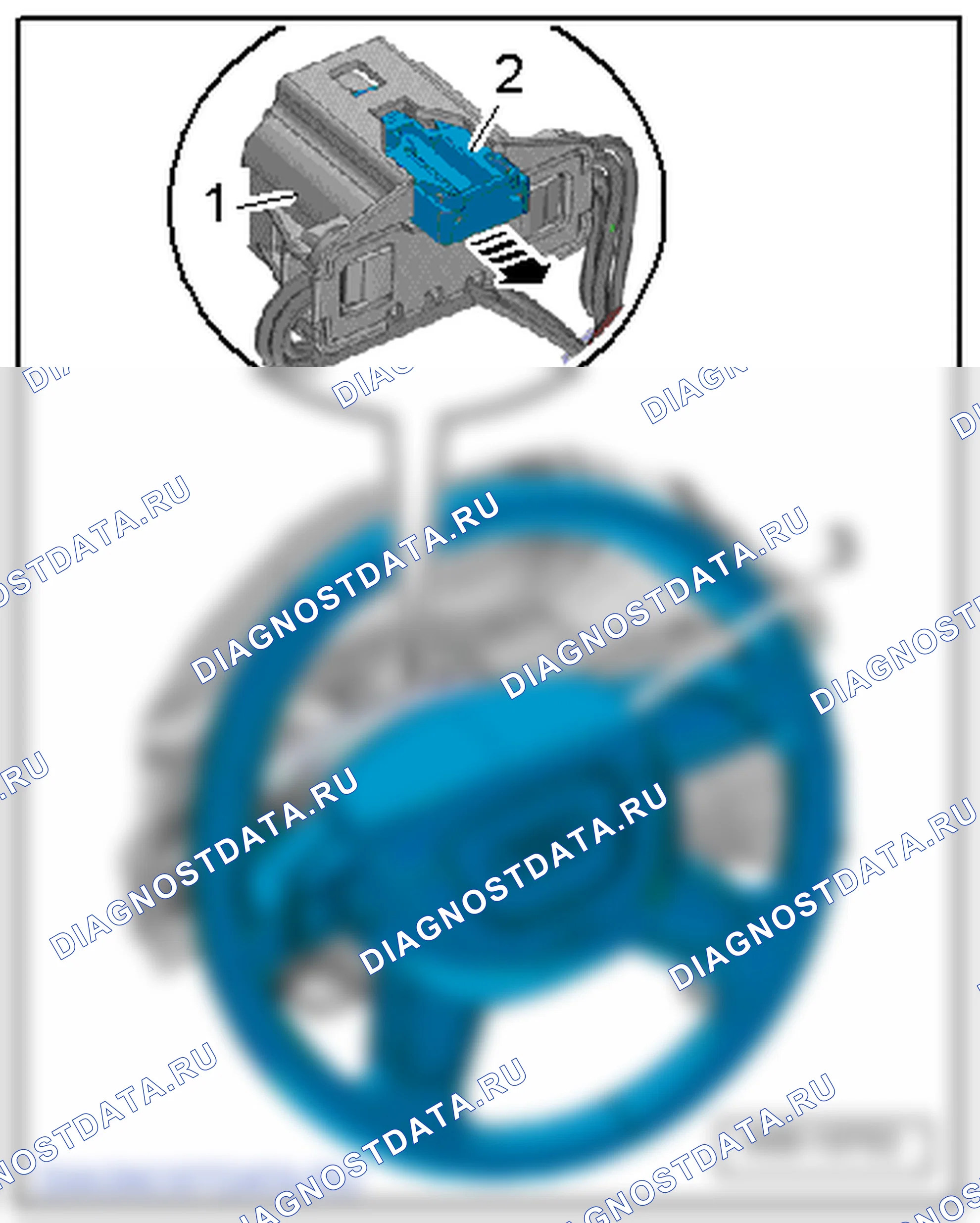 Подушка безопасности водителя. Audi A3 8V