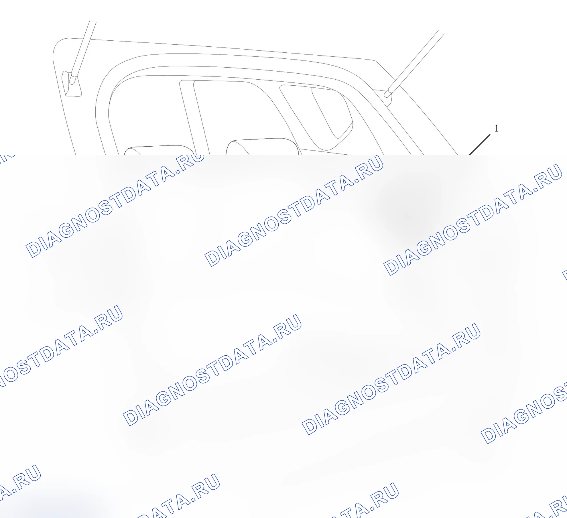 Информация о местоположении модуля — Расположение модулей: Багажник. Haval H7 II