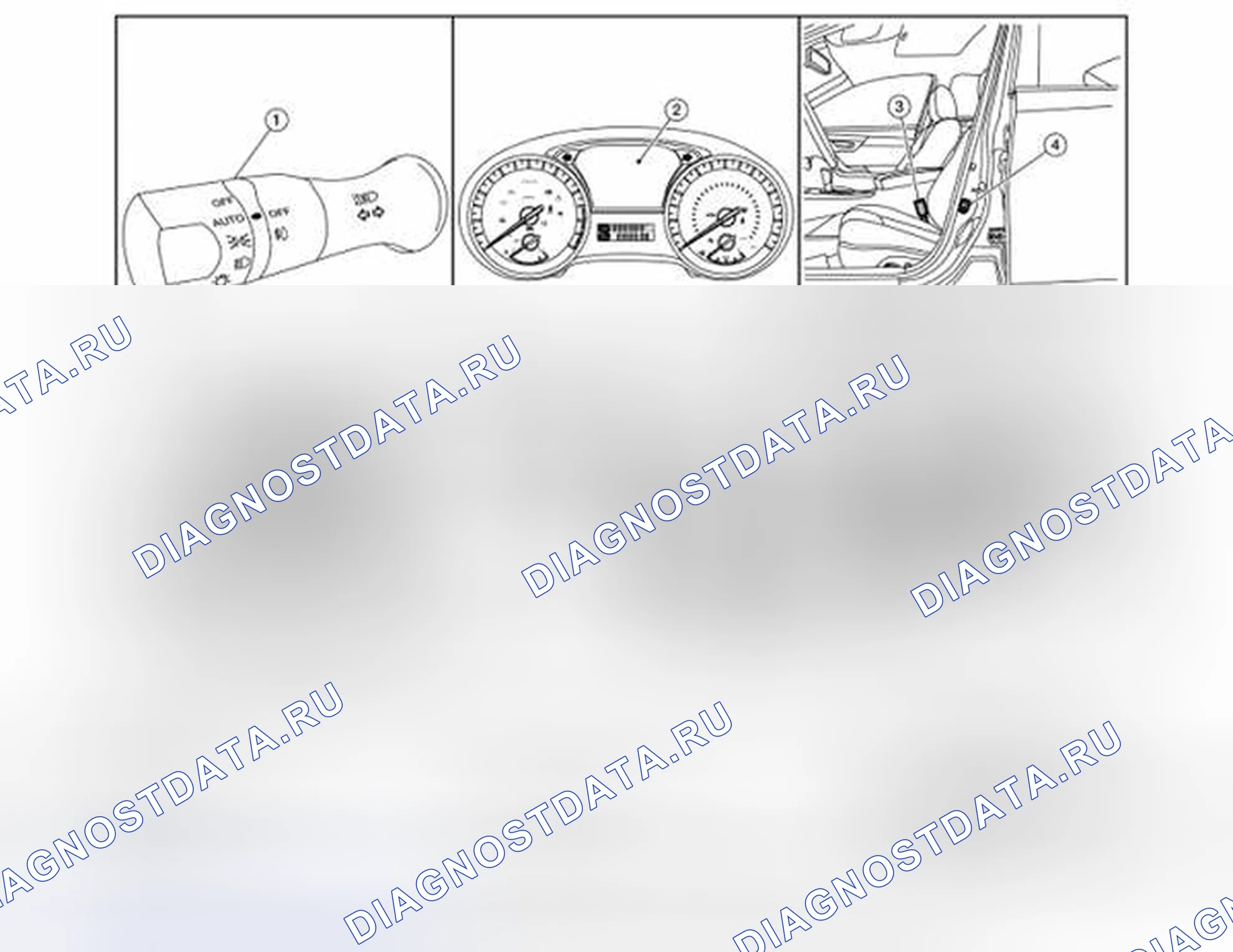 Рис. 40: Расположение компонентов. Nissan Altima L33