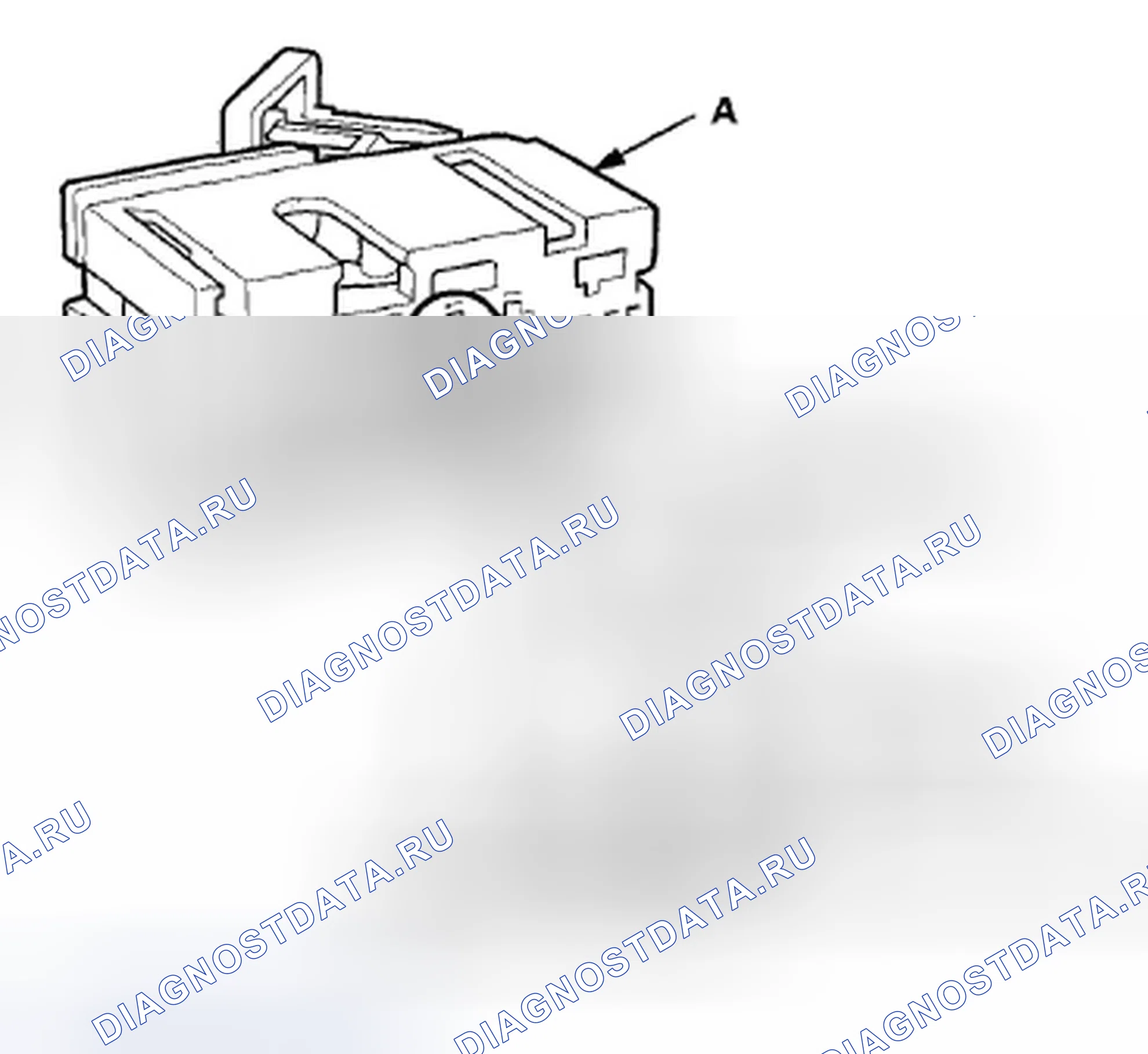 Рис. 235: Разъемы блока SRS. Acura ZDX I