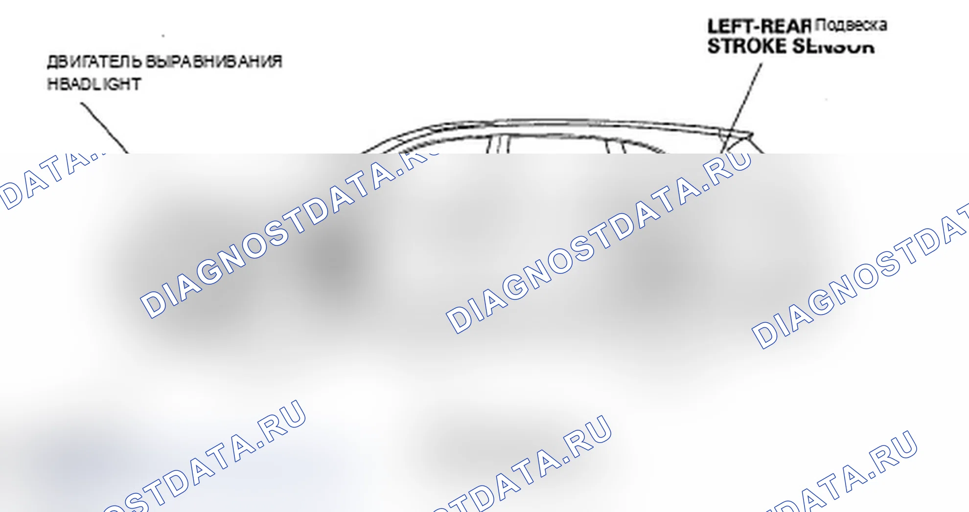 Рис. 2: Система выравнивания фар. Acura MDX II