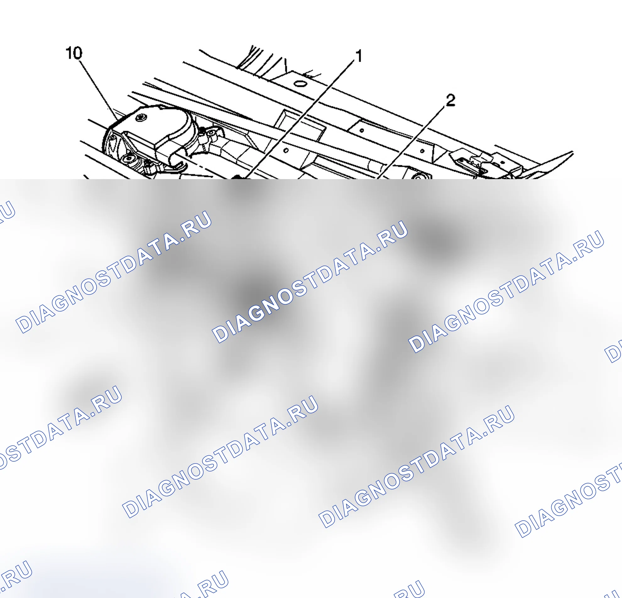 Рис. 2: Виды компонентов системы стеклоочистителя/омывателя. Chevrolet Silverado 3500 
