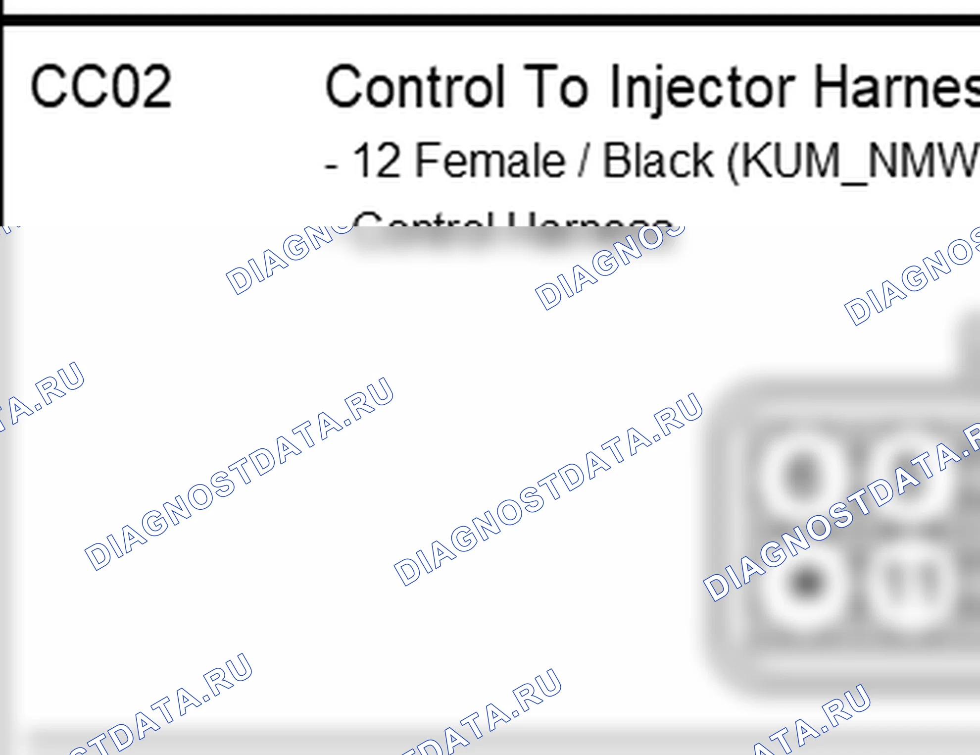 Распиновка разъёма CC02 — harness connection. Hyundai ix35 EL