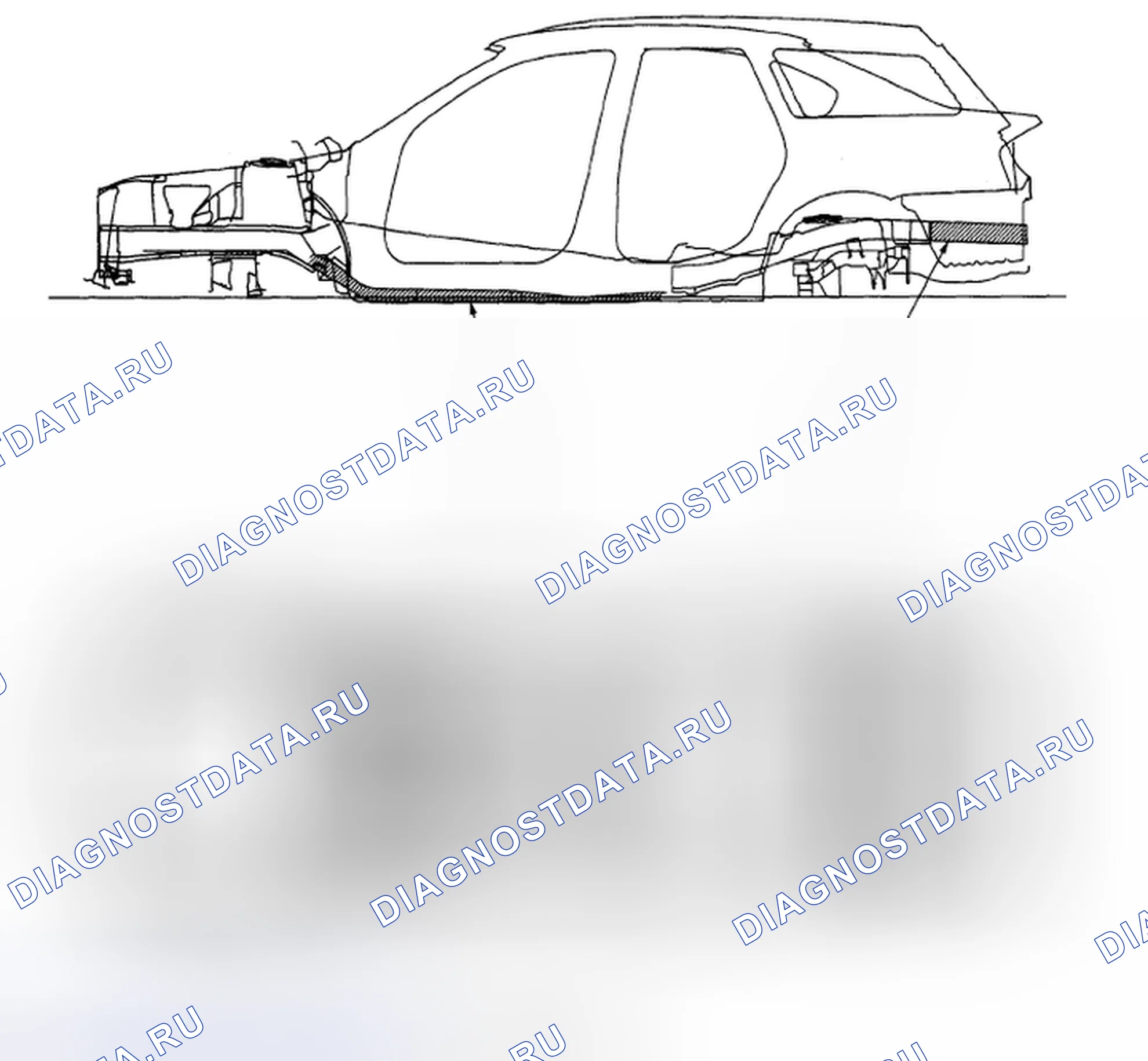 Рис. 64: Общий вид антикоррозионного воска (2 из 2). Subaru Outback BP рестайлинг