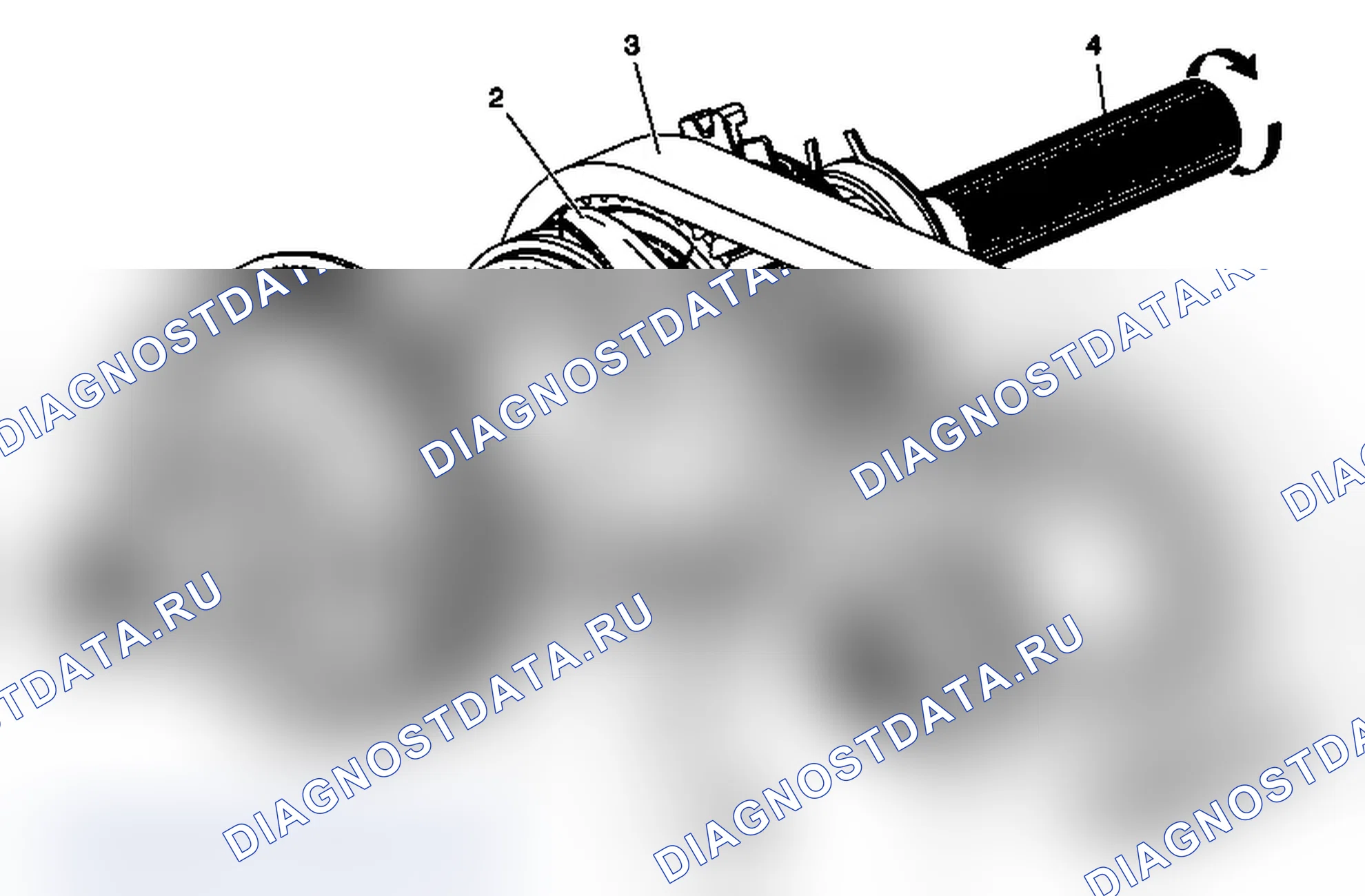 Рис. 78: Поток питания в режиме 2WD. Chevrolet Cab & Chassis Silverado 3500 HD 