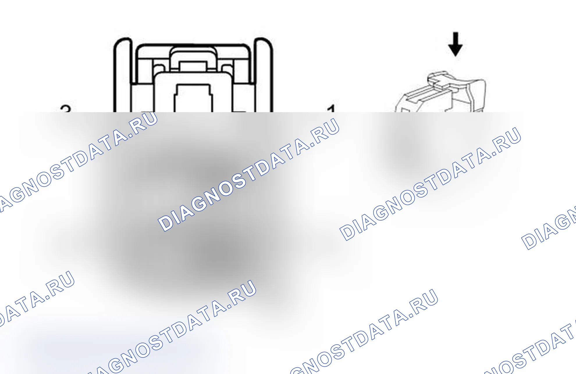 Рис. 467: Двигатель регулятора сиденья в сборе - привод X2 (AN3). Chevrolet Tahoe III