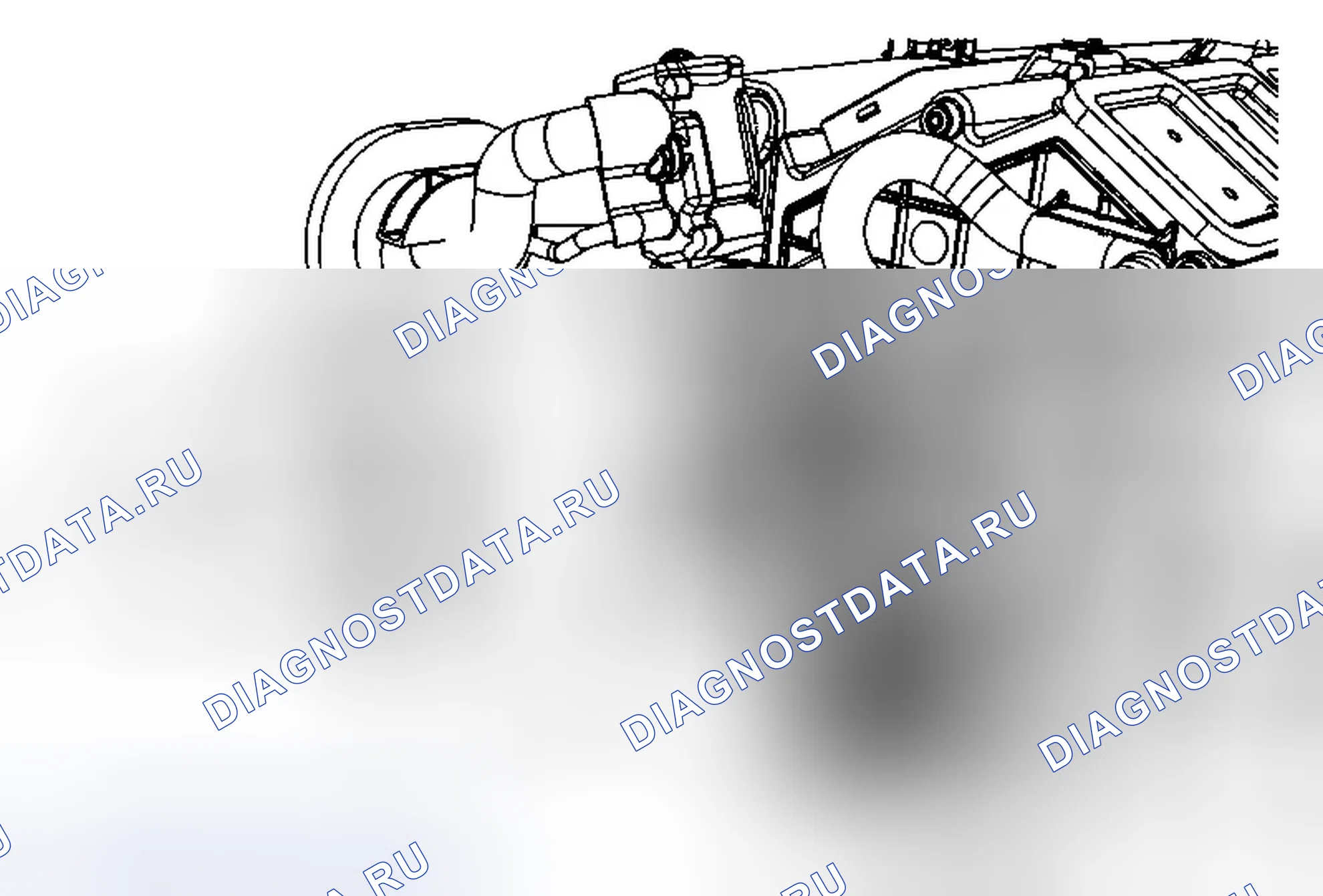 Рис. 55: Замена привода температурного клапана - левая сторона. Cadillac CTS II