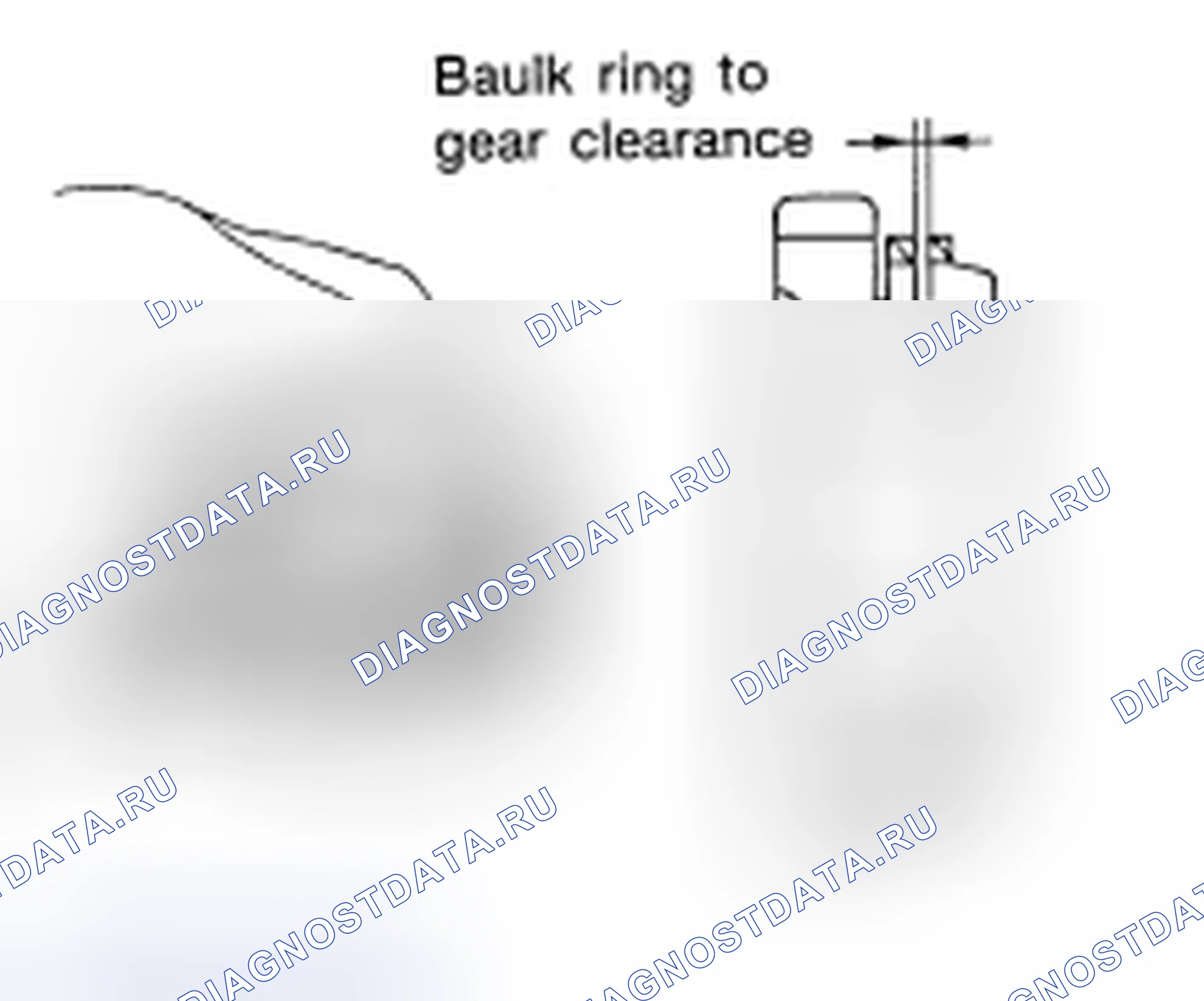 Рис. 102: ЗАЗОР КОЛЬЦА BAULK. Nissan X-Trail I