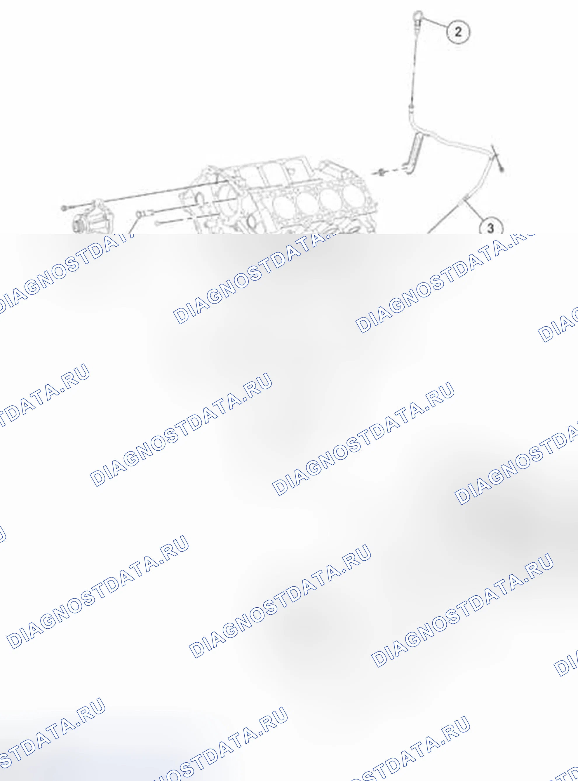 Рис. 602: 5,4-литровый (2V) двигатель - внешние компоненты. Ford Econoline E250 