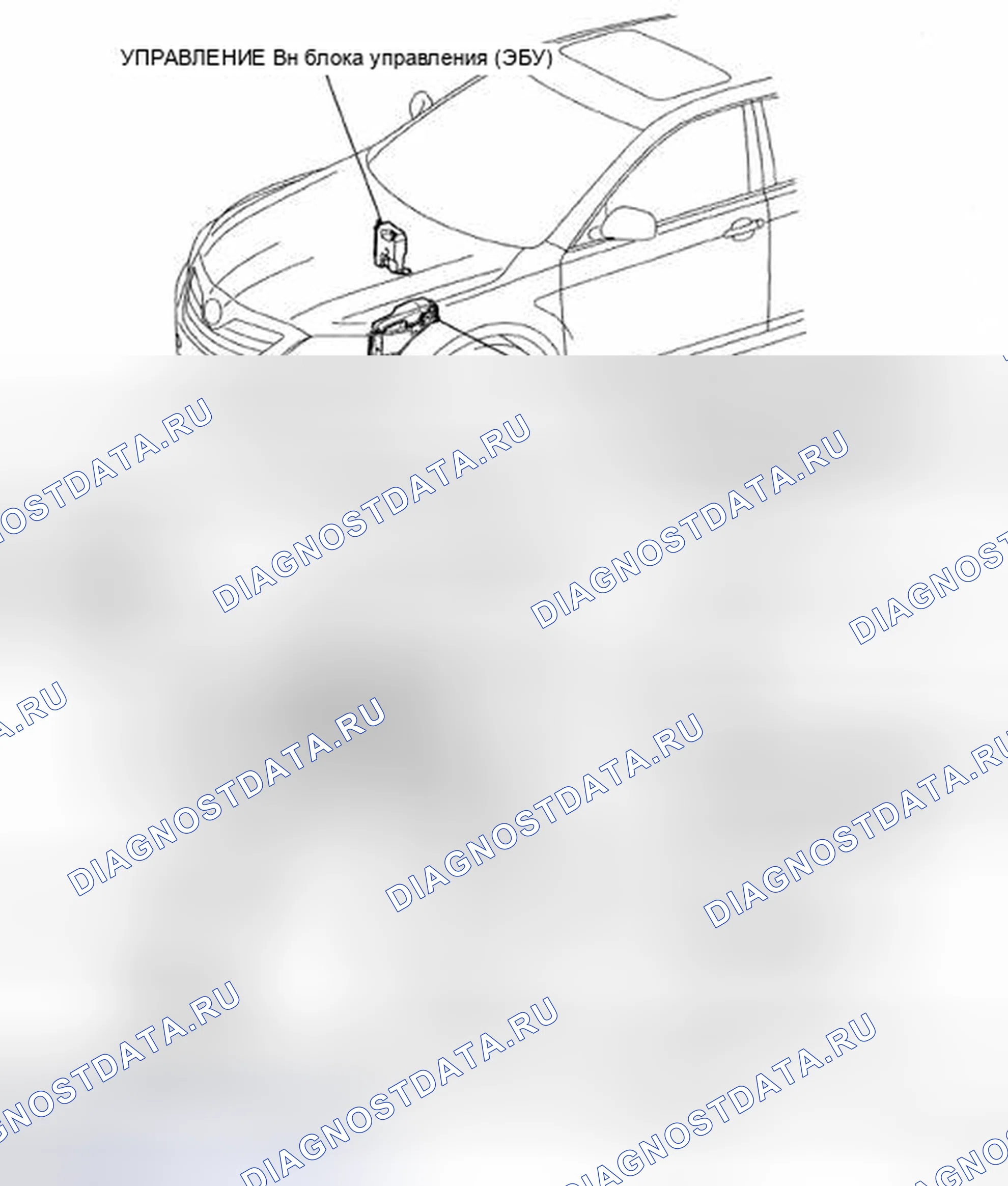 Рис. 496: РАСПОЛОЖЕНИЕ ДЕТАЛЕЙ. Toyota Camry XV40